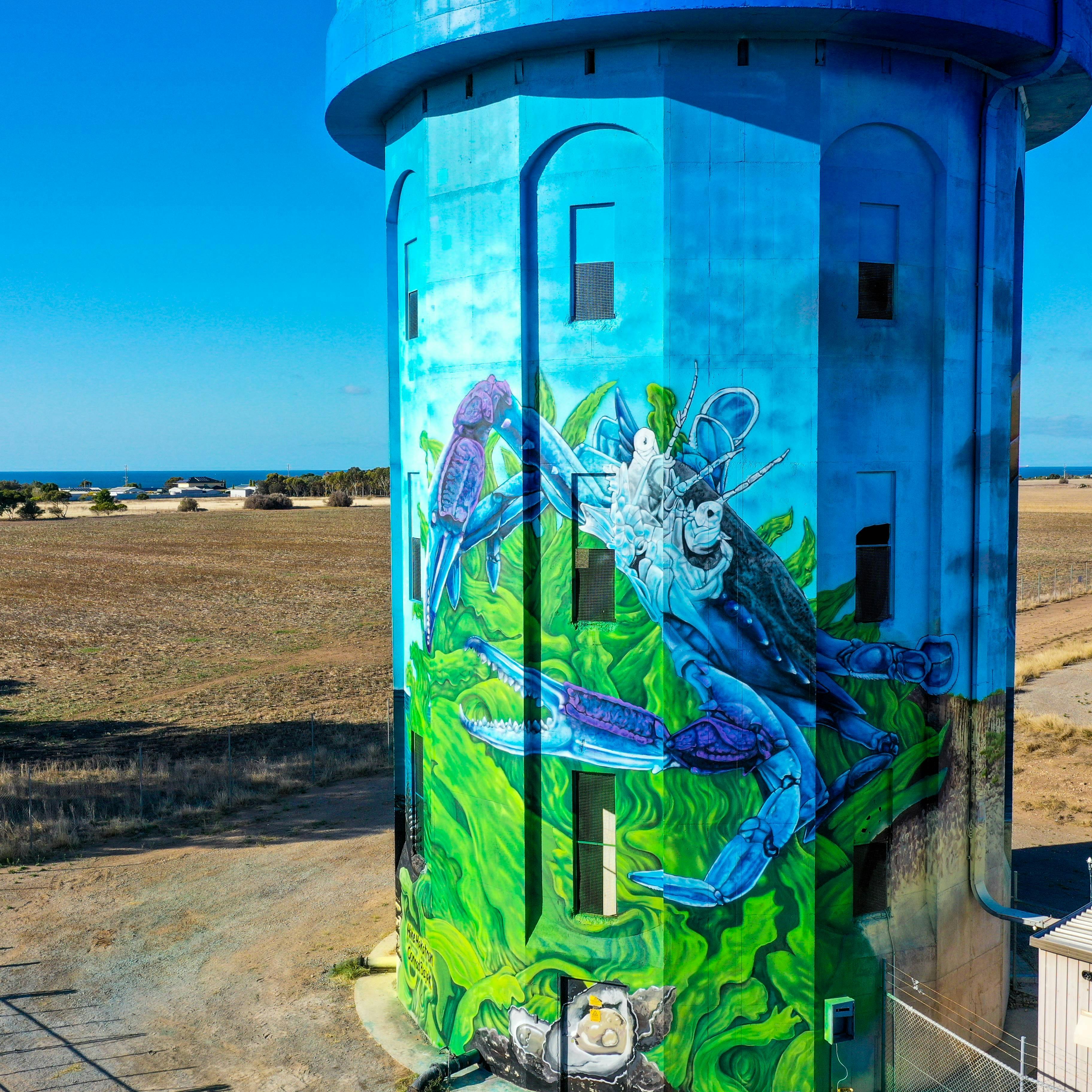 Stansbury Water Tower - Blue Crab