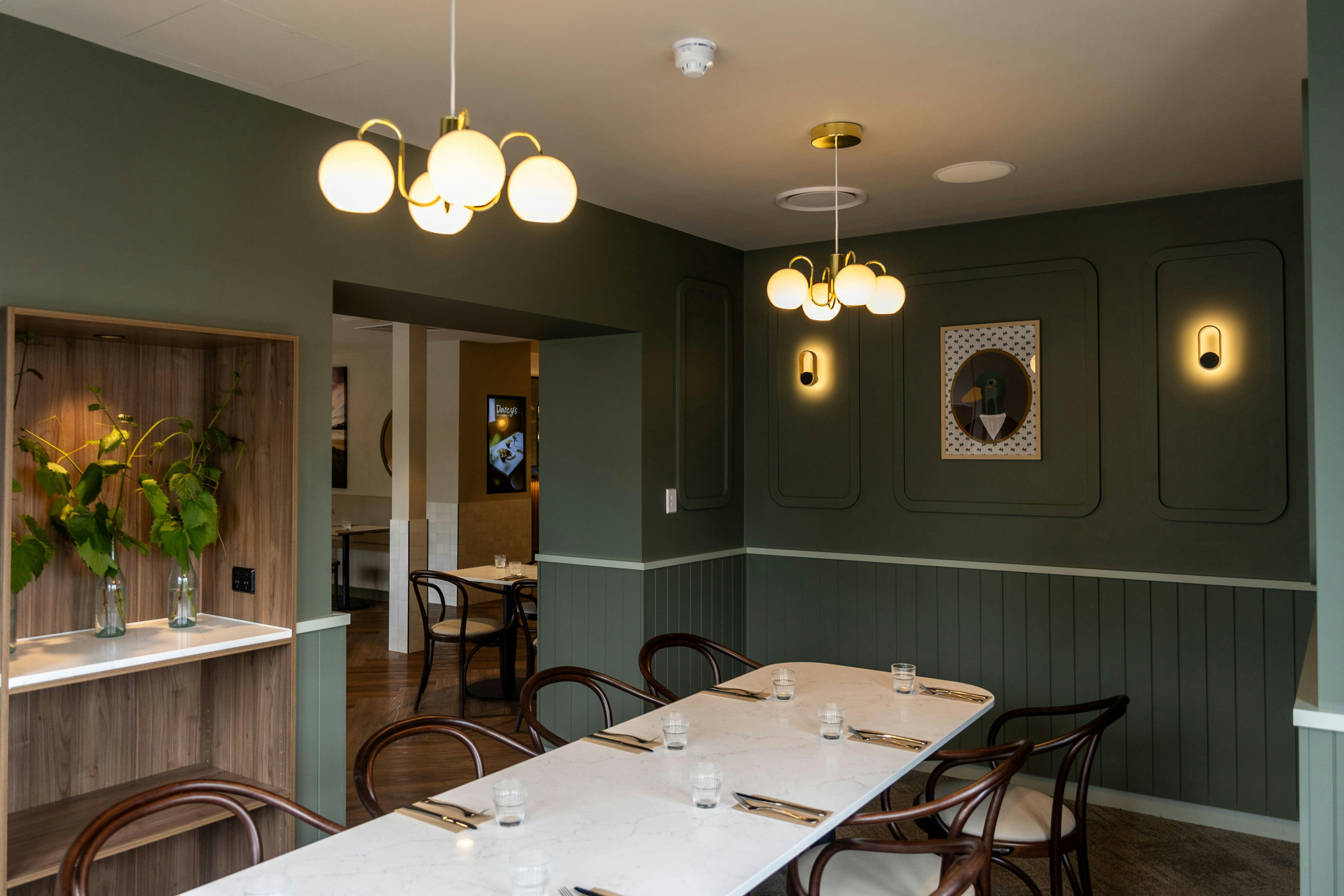 Private dining rooms in Darcy's Bar & Eatery
