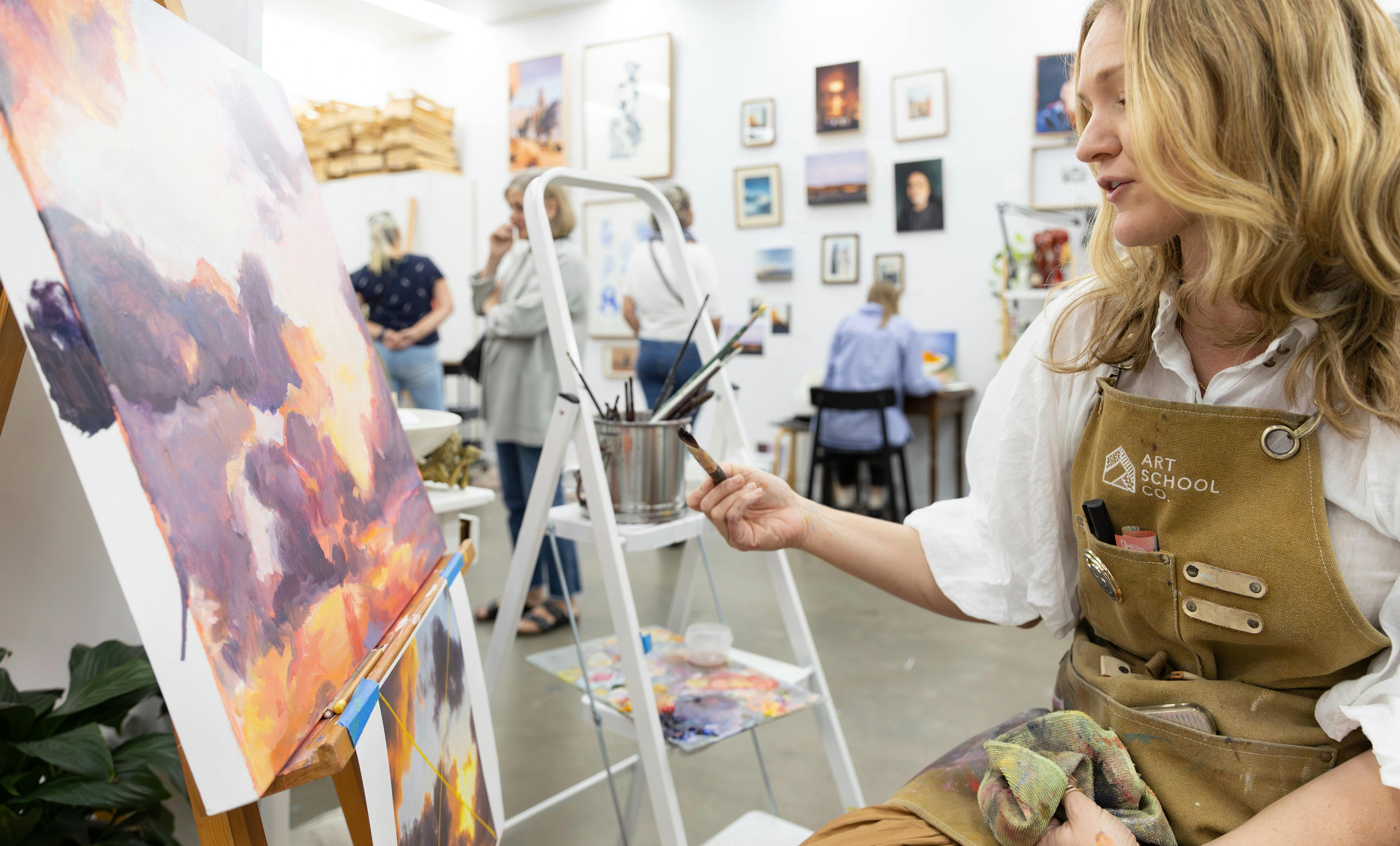Live painting demonstration