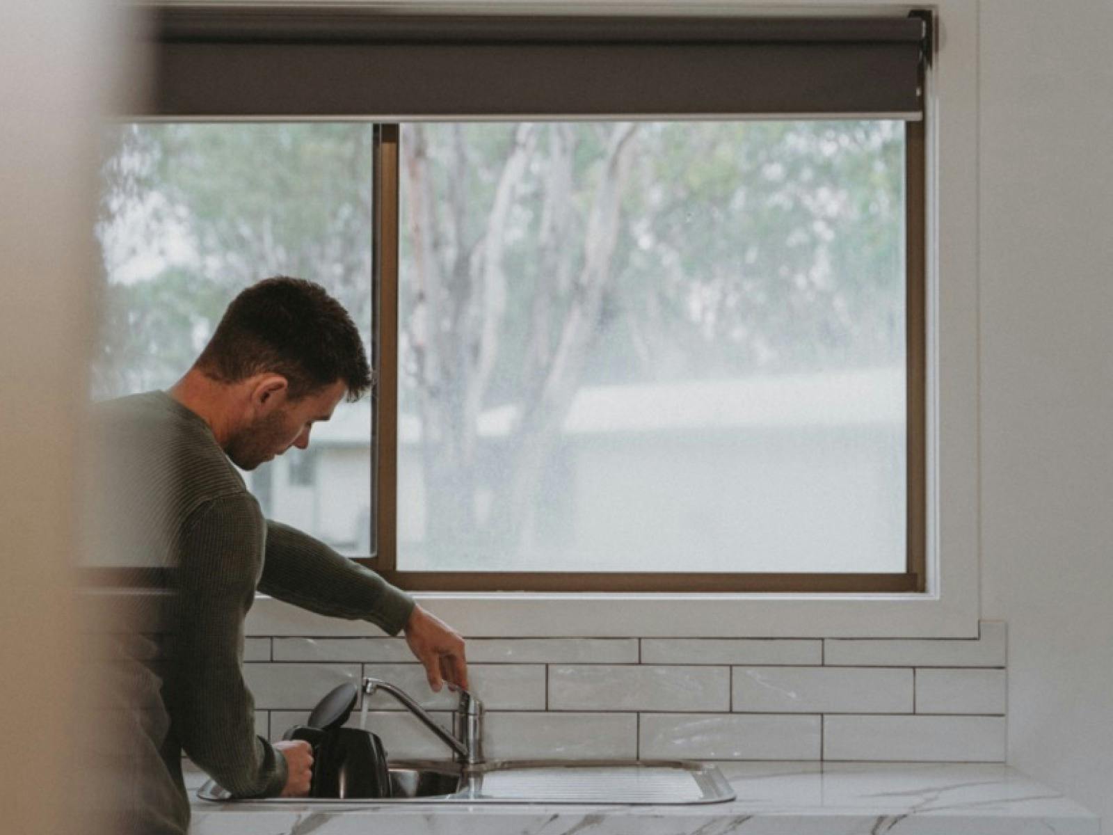 Mason in a Deluxe view Cabin at The Paddock at Ulupna