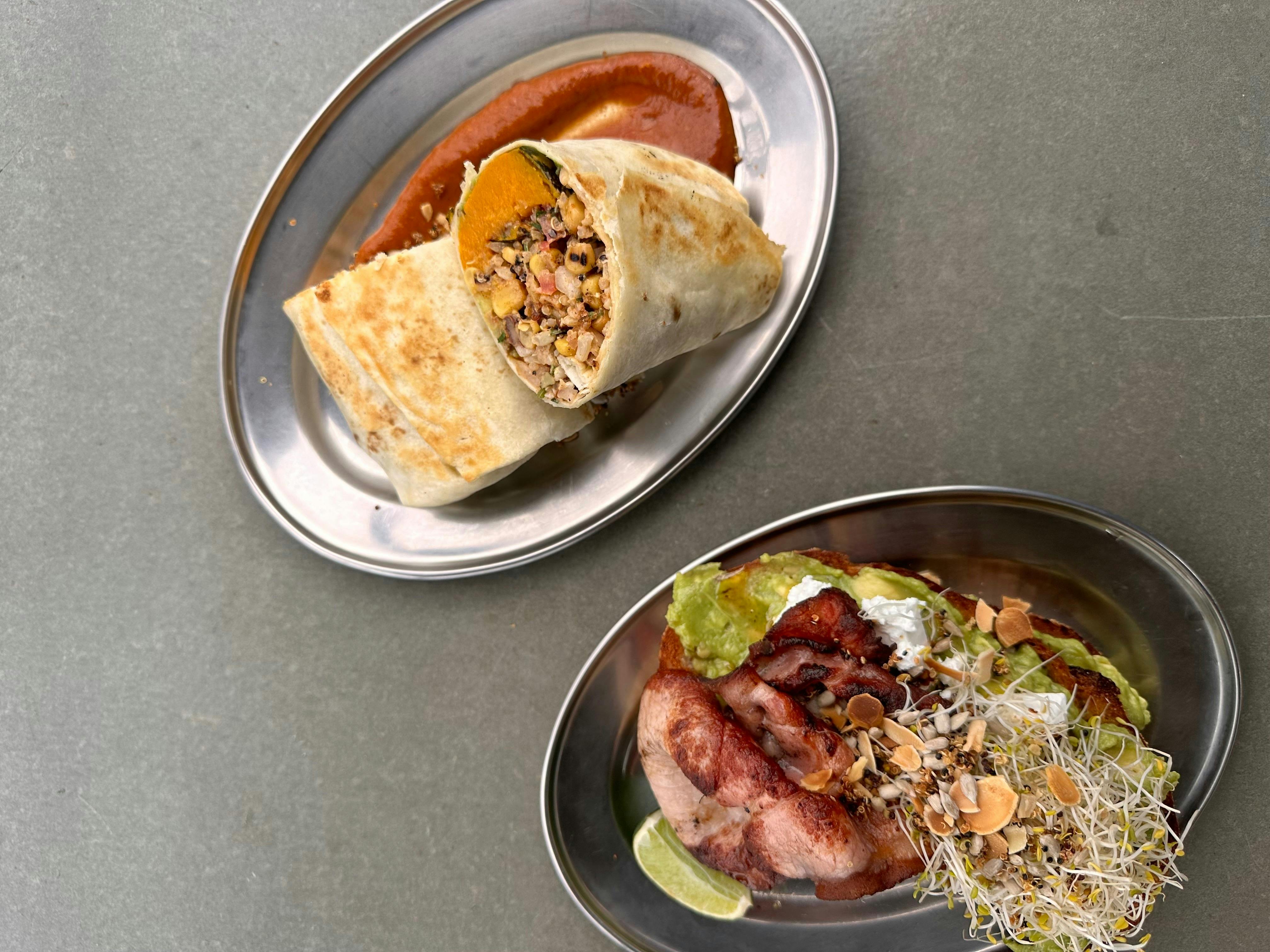 VEGAN BURRITO & AVO TOAST