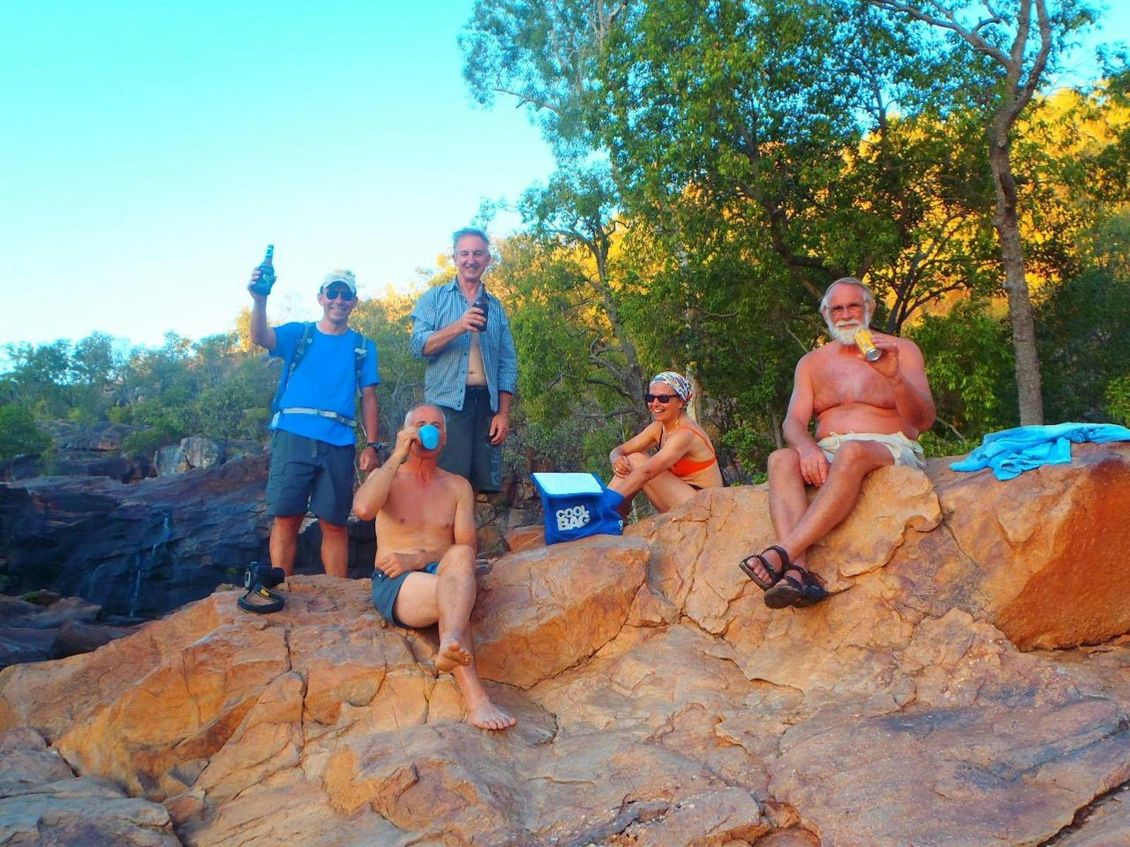 Territory Expeditions guests at Gunlom falls