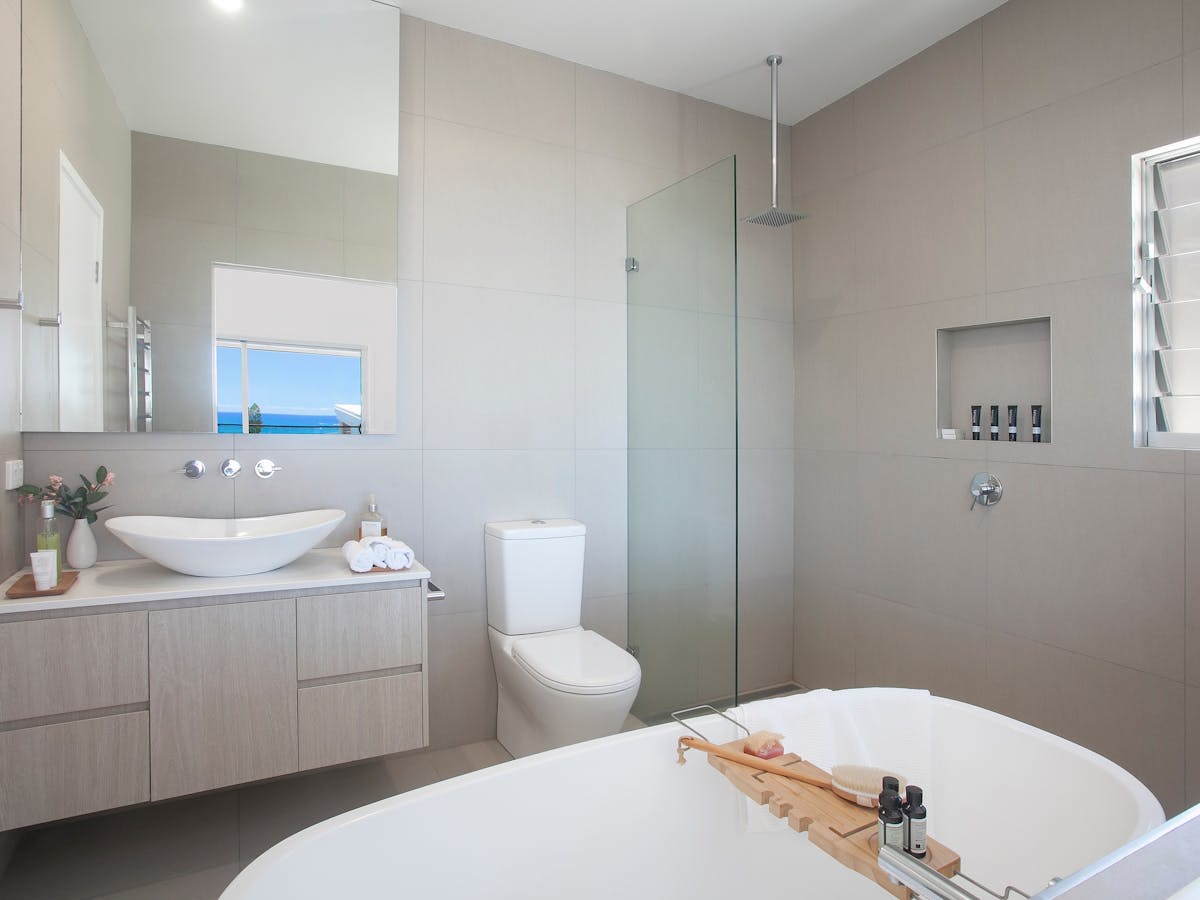 Bright, modern bathrooms