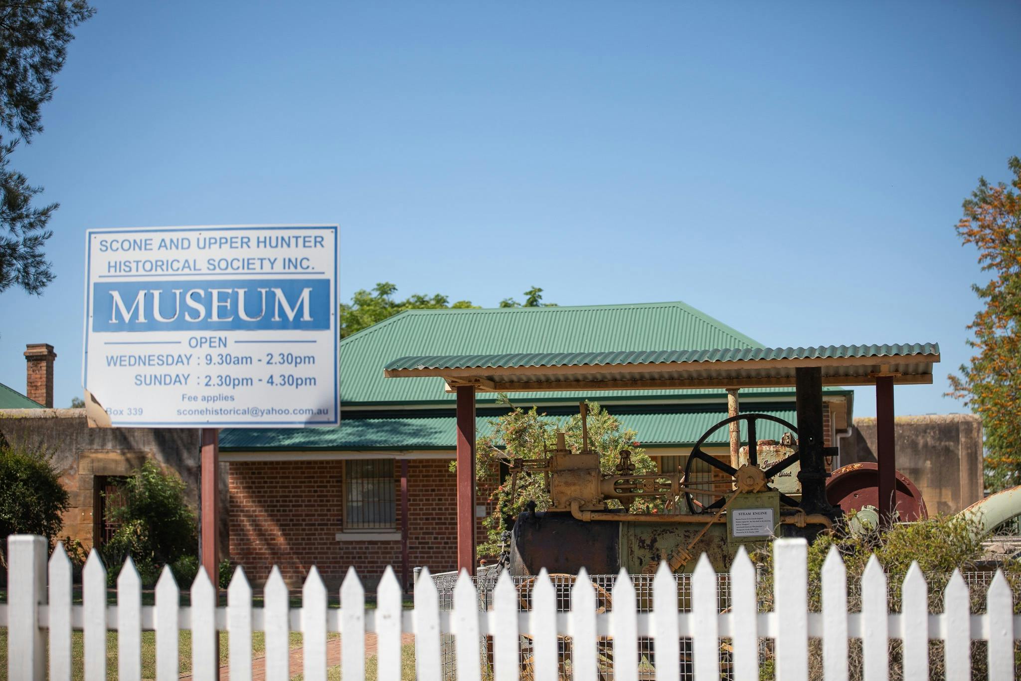 Outside photo of the Scone Museum building
