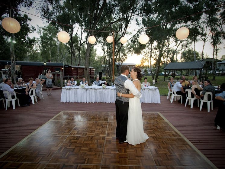 wedding venue on the banks of the Murray River