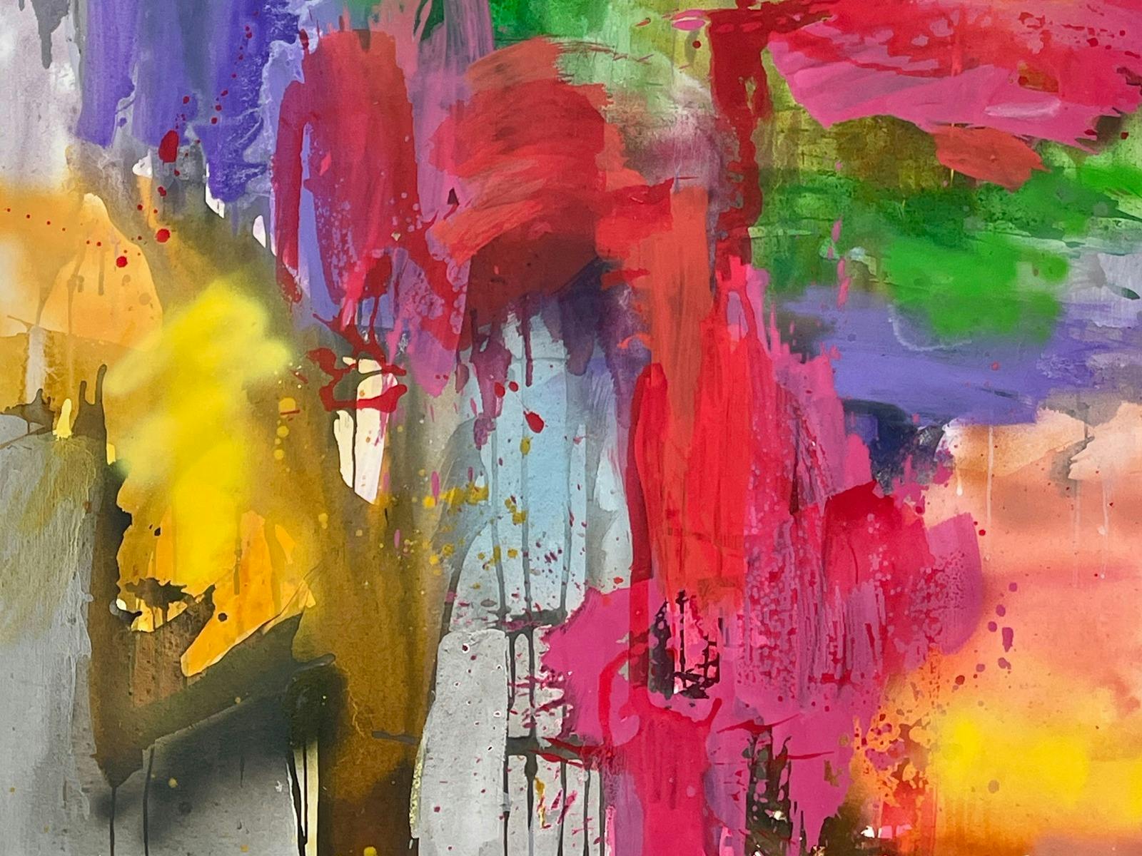 Bright colourful uplifting painting