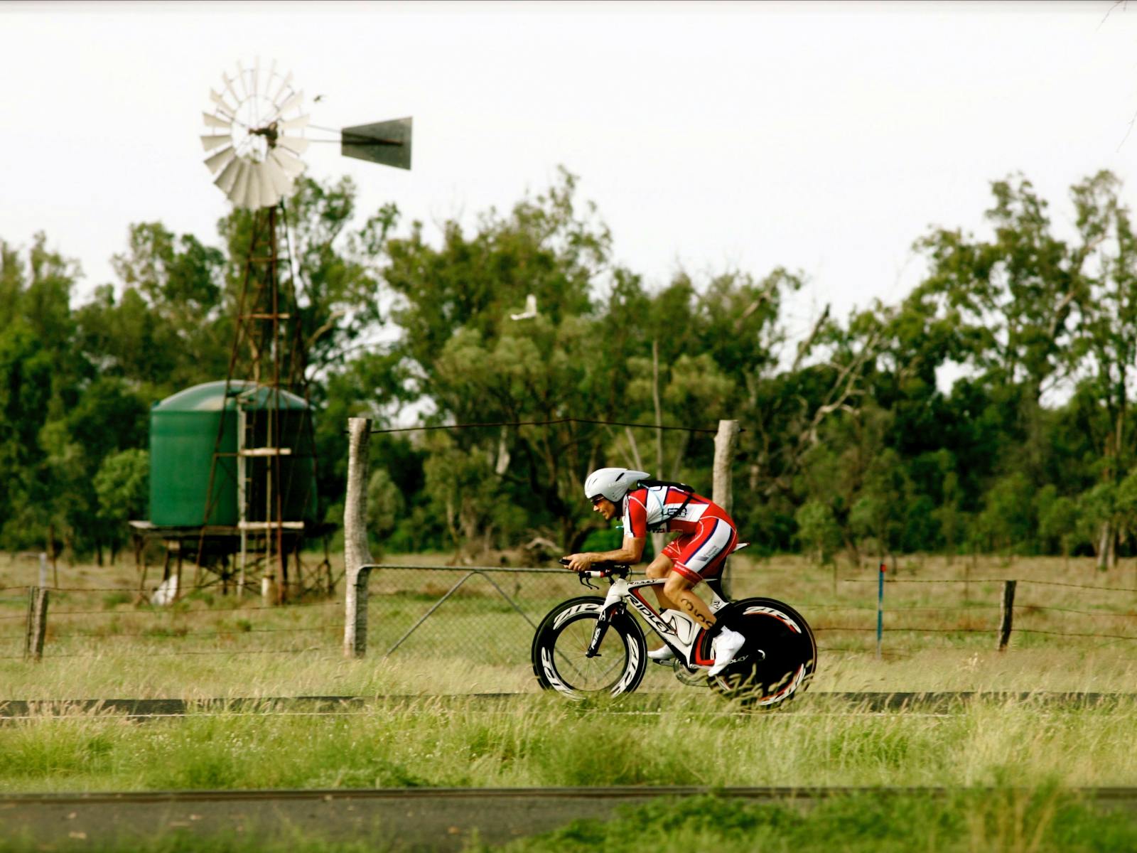 Scenic Cycle leg with windmill in the background