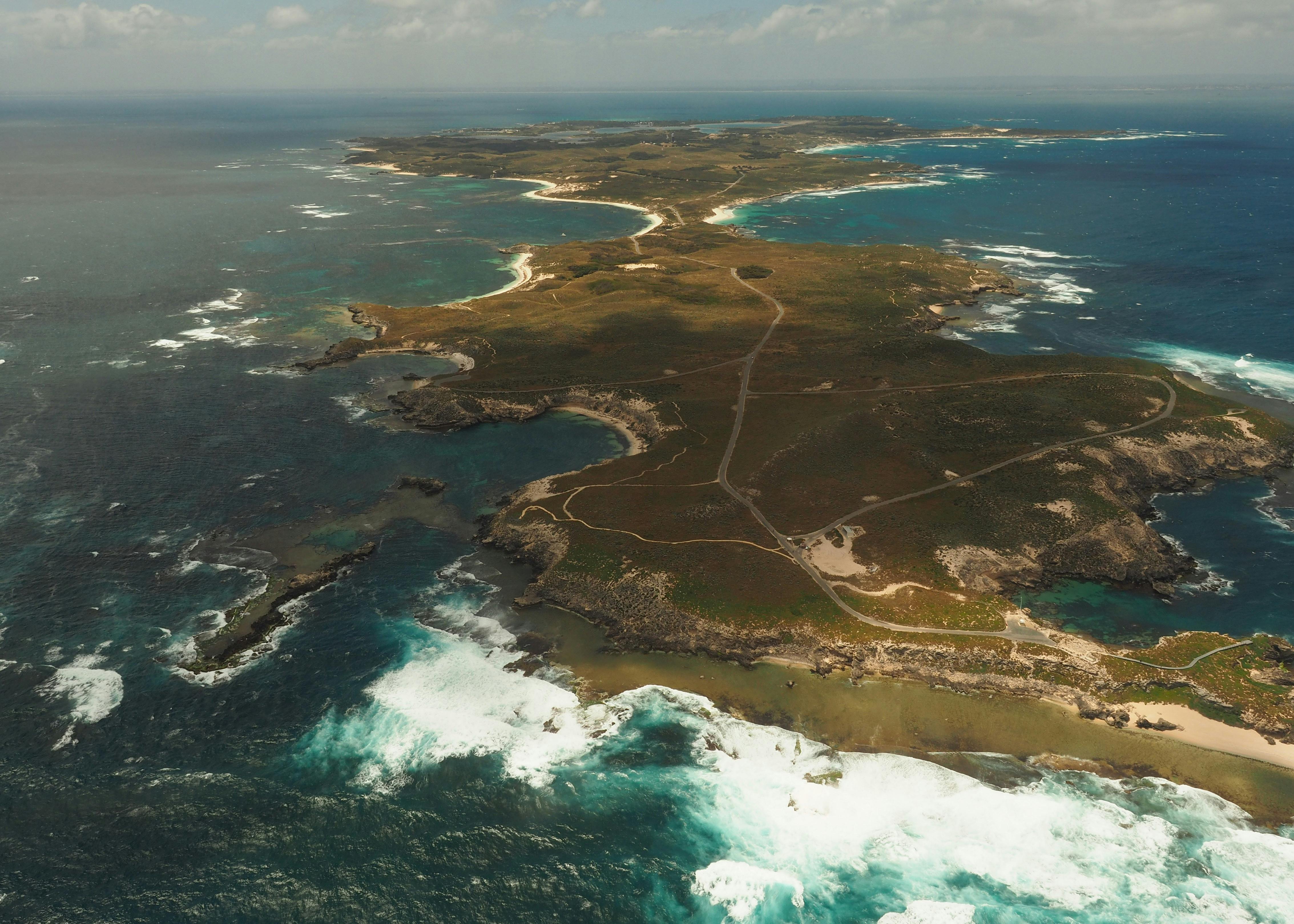 Aerial view of Rottnest Island