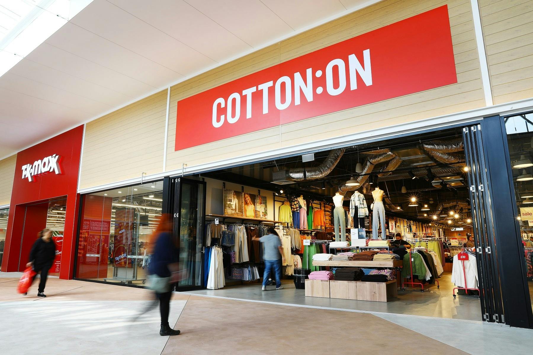Cotton On and TK Maxx Shopfronts