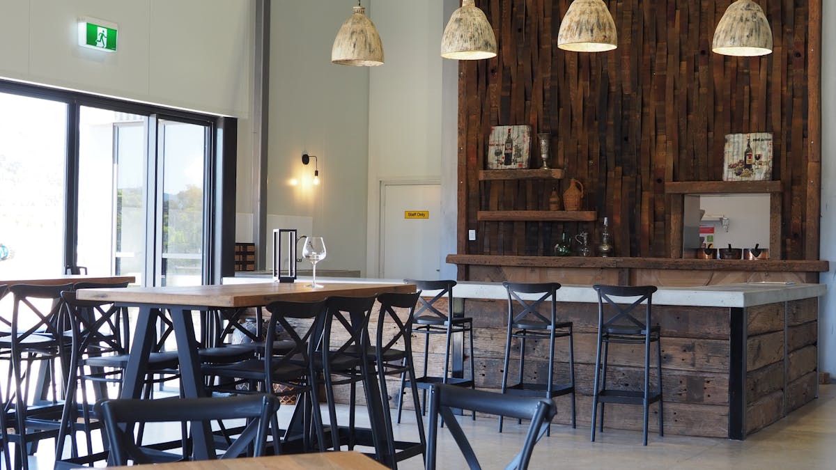 Rustic and modern cellar door