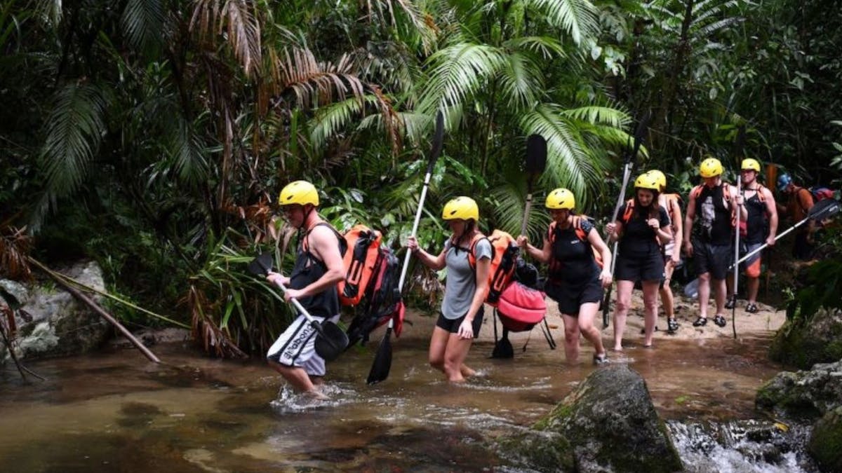 Rainforest walk to the river