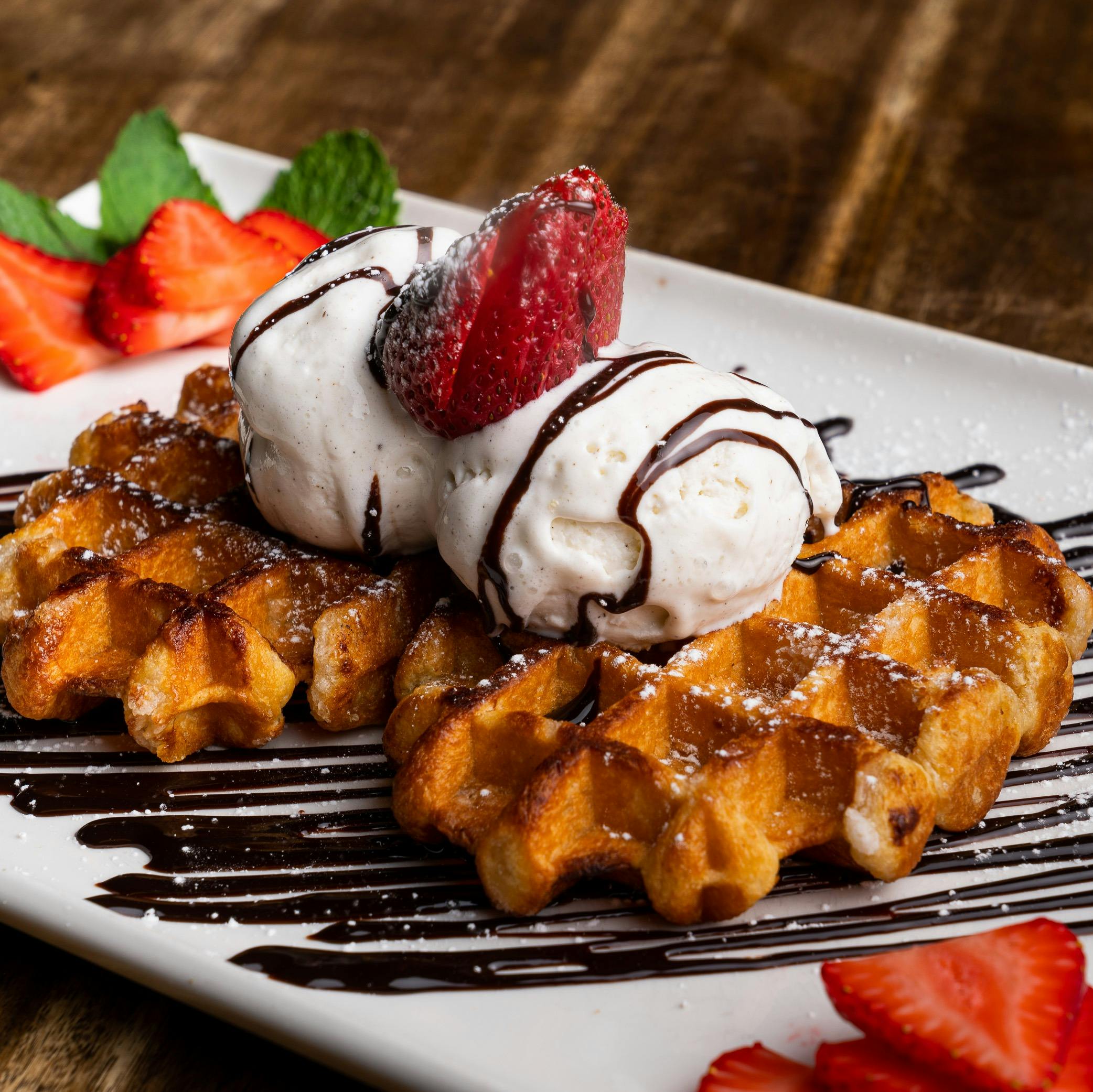 Schnithouse Rundle St Strawberry Waffles