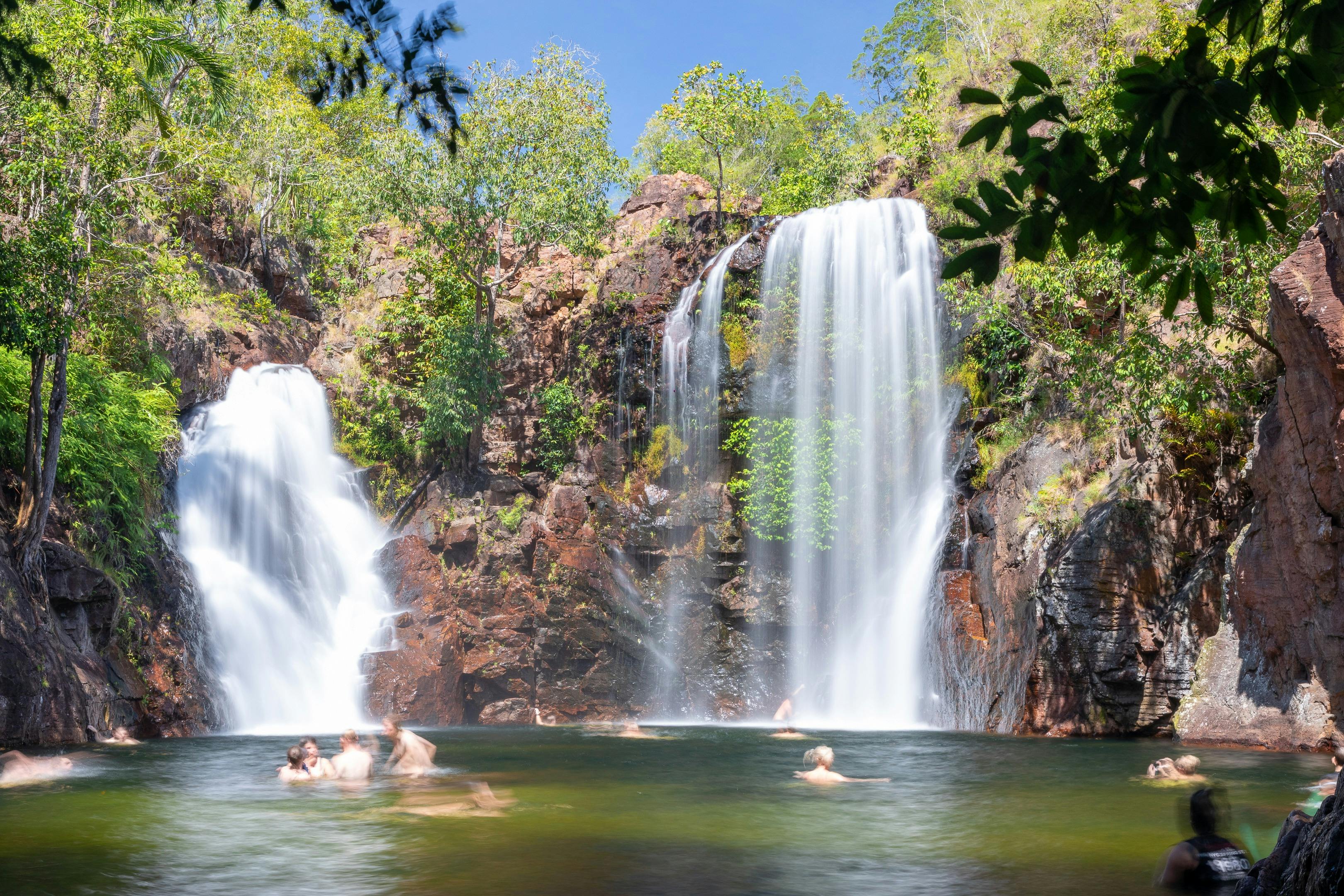 Post ride swim at Florence Falls in Litchfield National Park