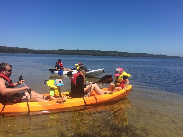 Double Kayak and Kids