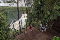 Skyrail lookout with Barron Falls in flood