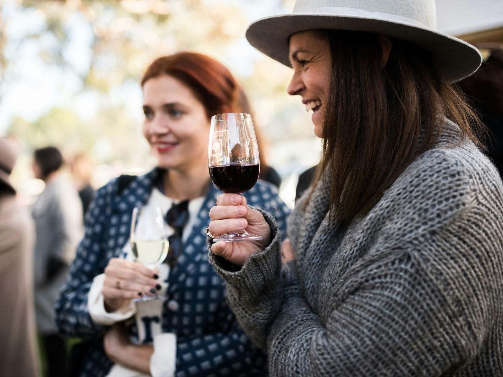 Friends drinking Whistler wines.