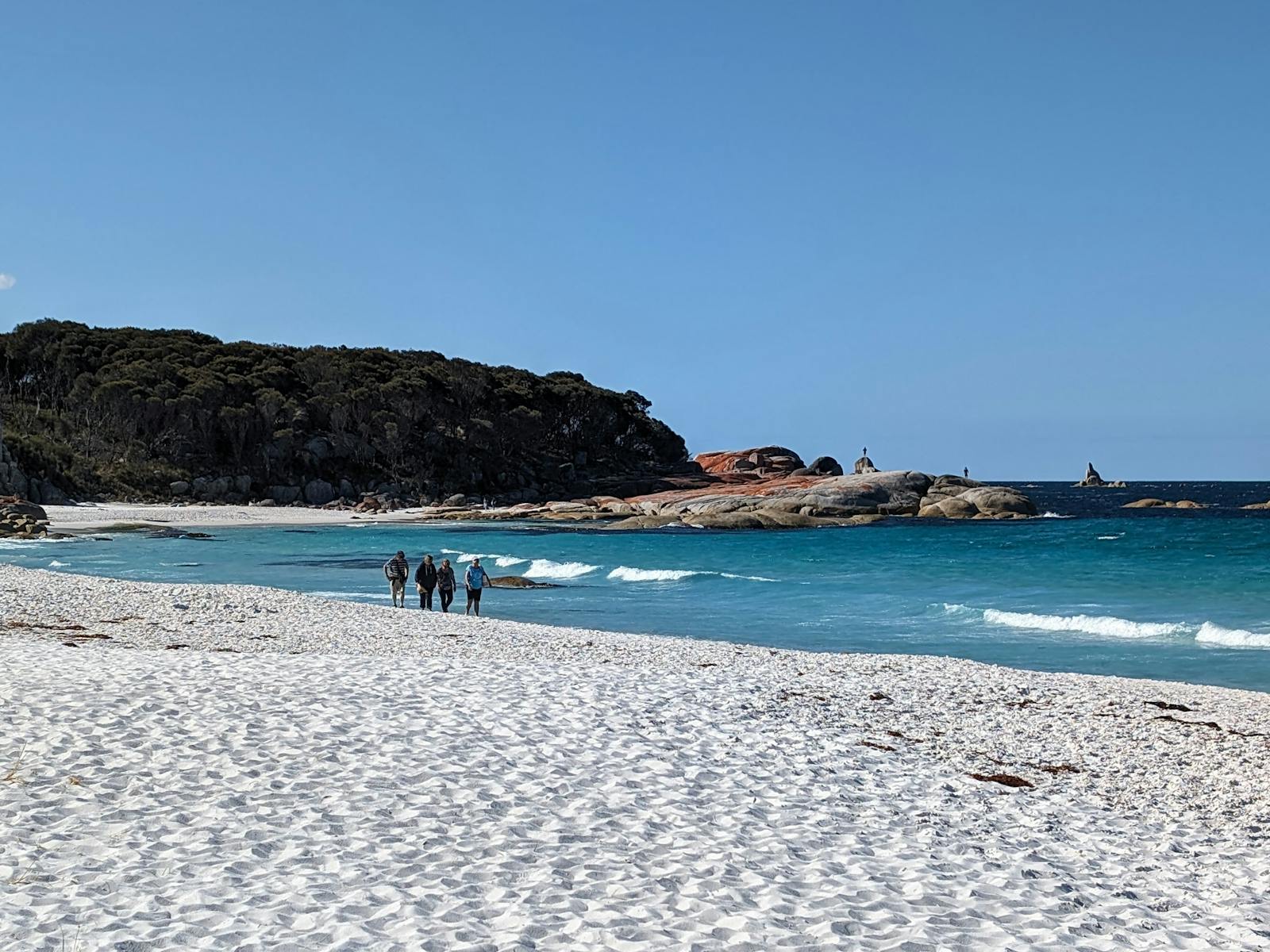 Walking on the Bay of Fires