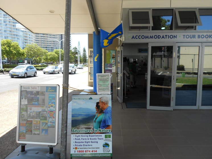Front of building/entrance  to Tweed Heads Visitor Information Centre