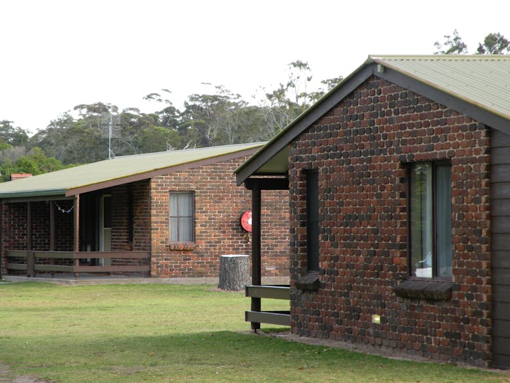 View of cabins