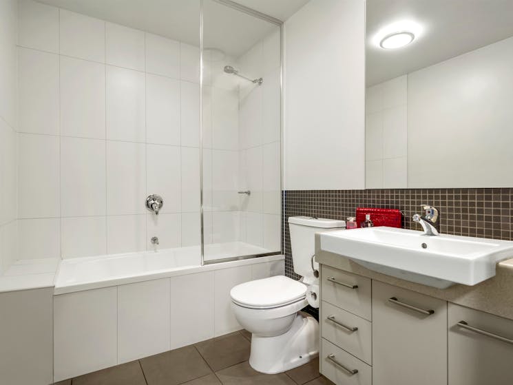 Bathroom in two bedroom apartment
