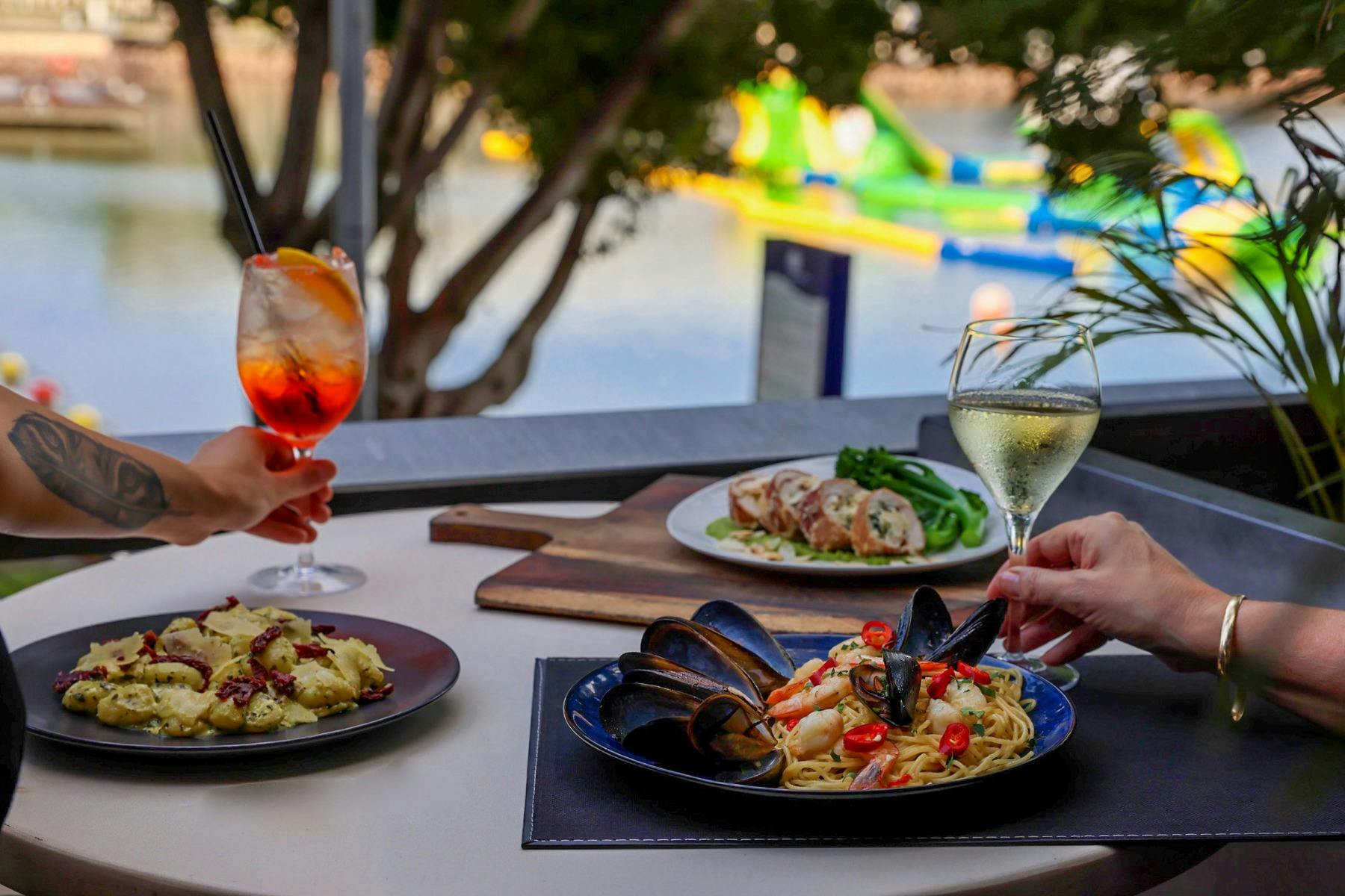 Dine on around the world cuisine