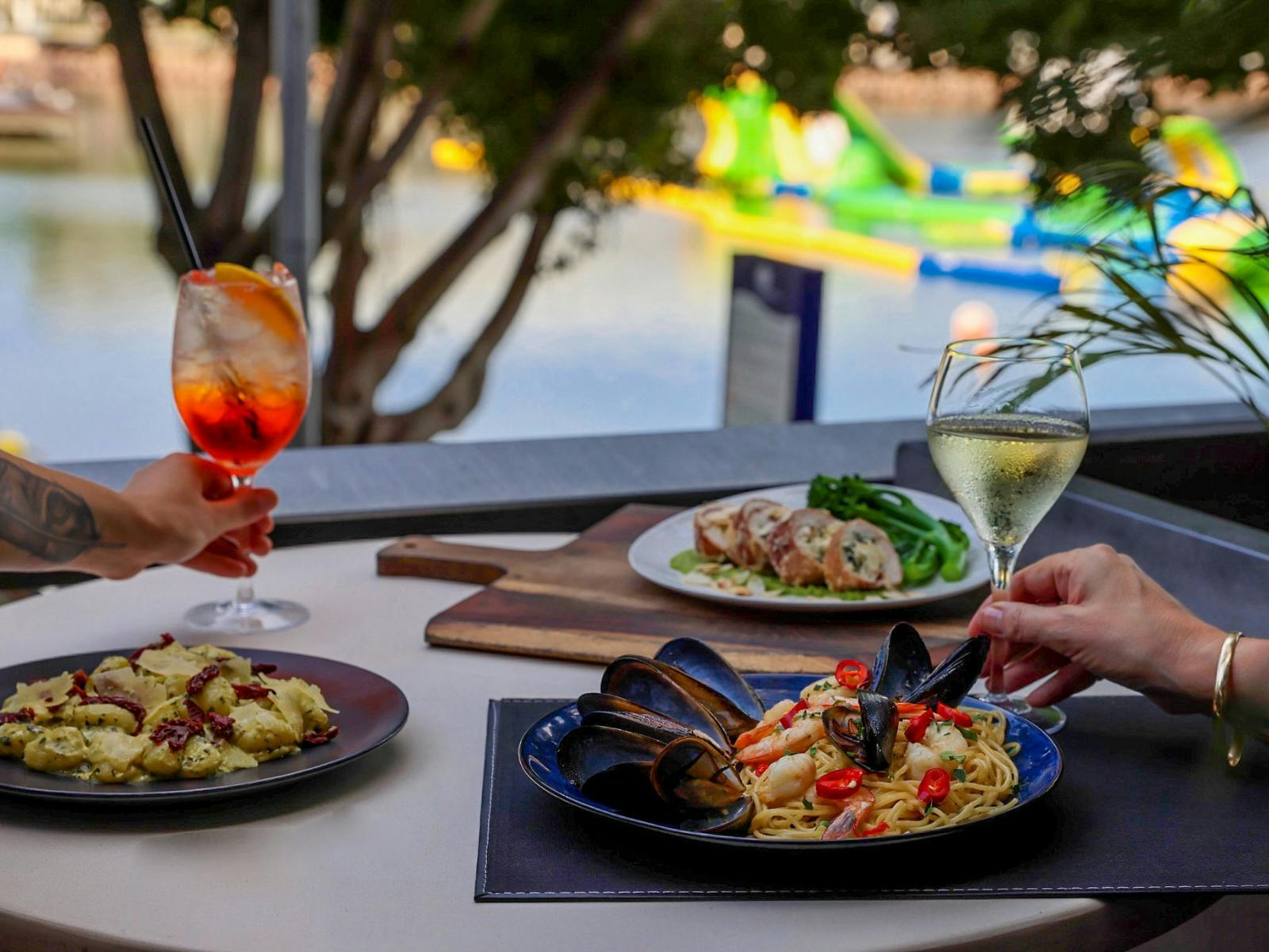 Dine on around the world cuisine