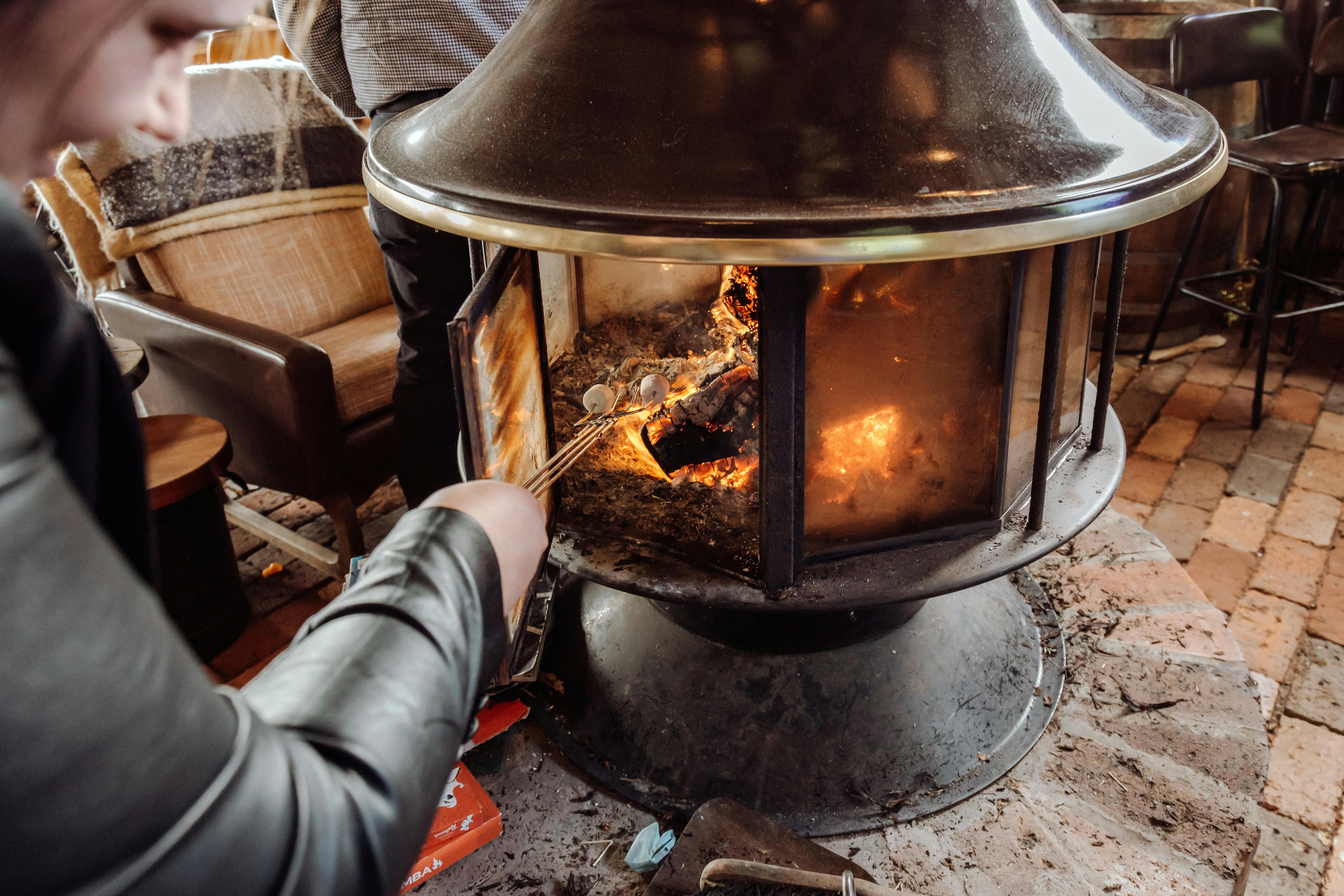Even if the Tasmanian weather turn sour, there is a hot fire to sit by.