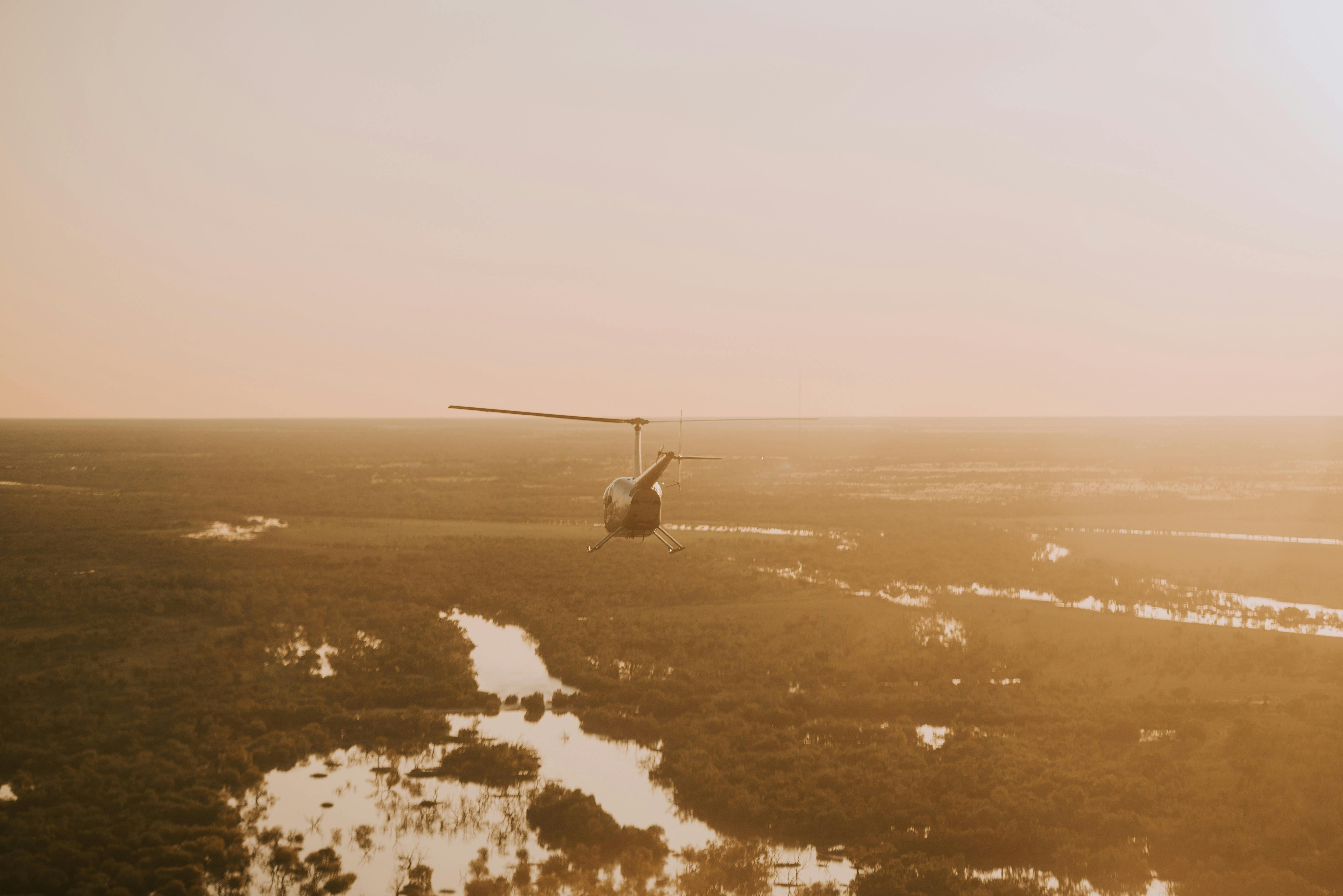 Scenic flights over channel country
