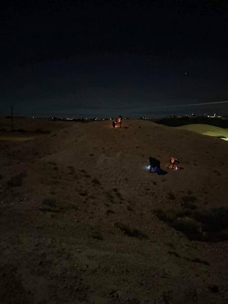 Opal Hunting At Night
