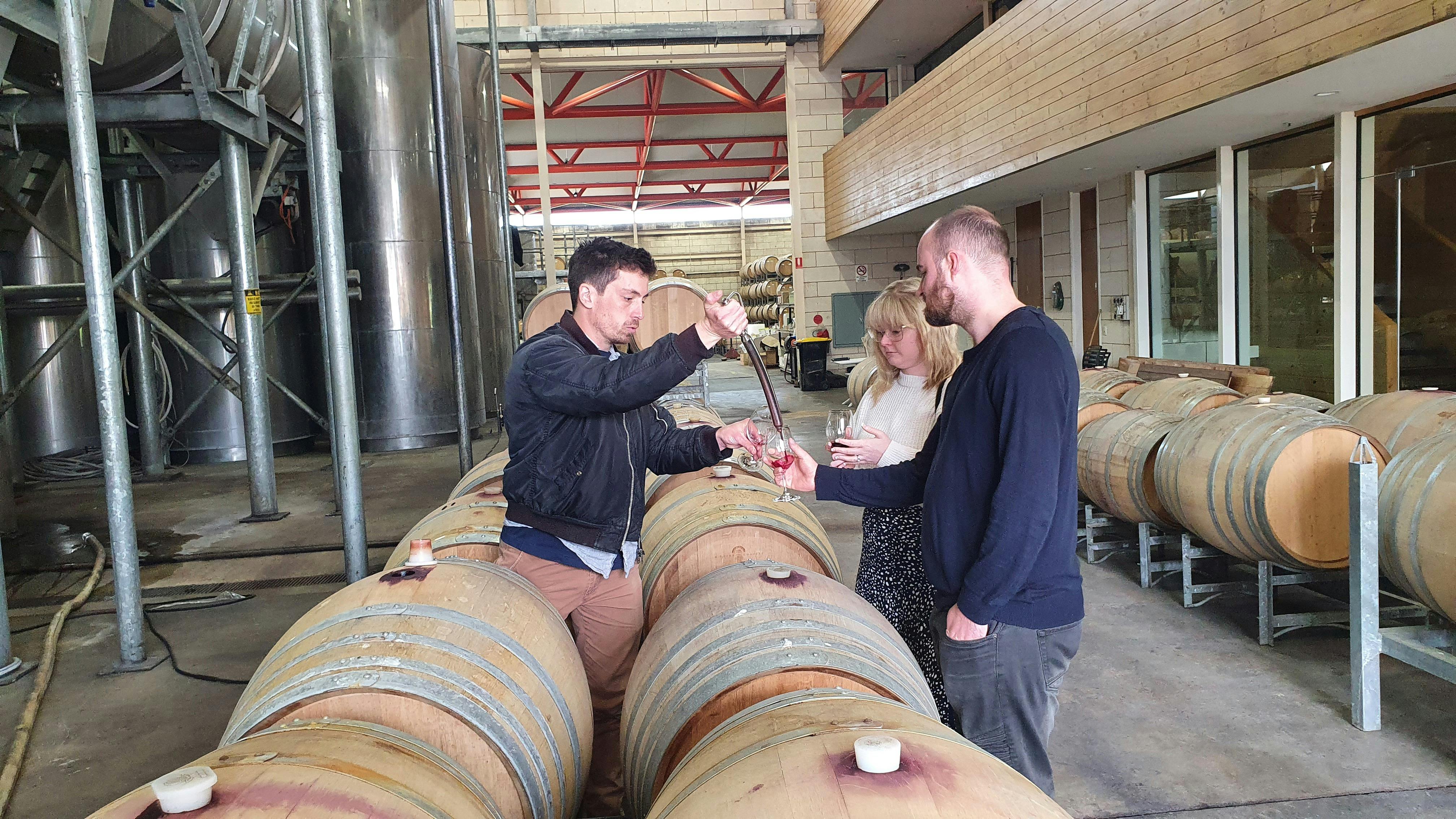 Private barrel tasting at Rymill Coonawarra