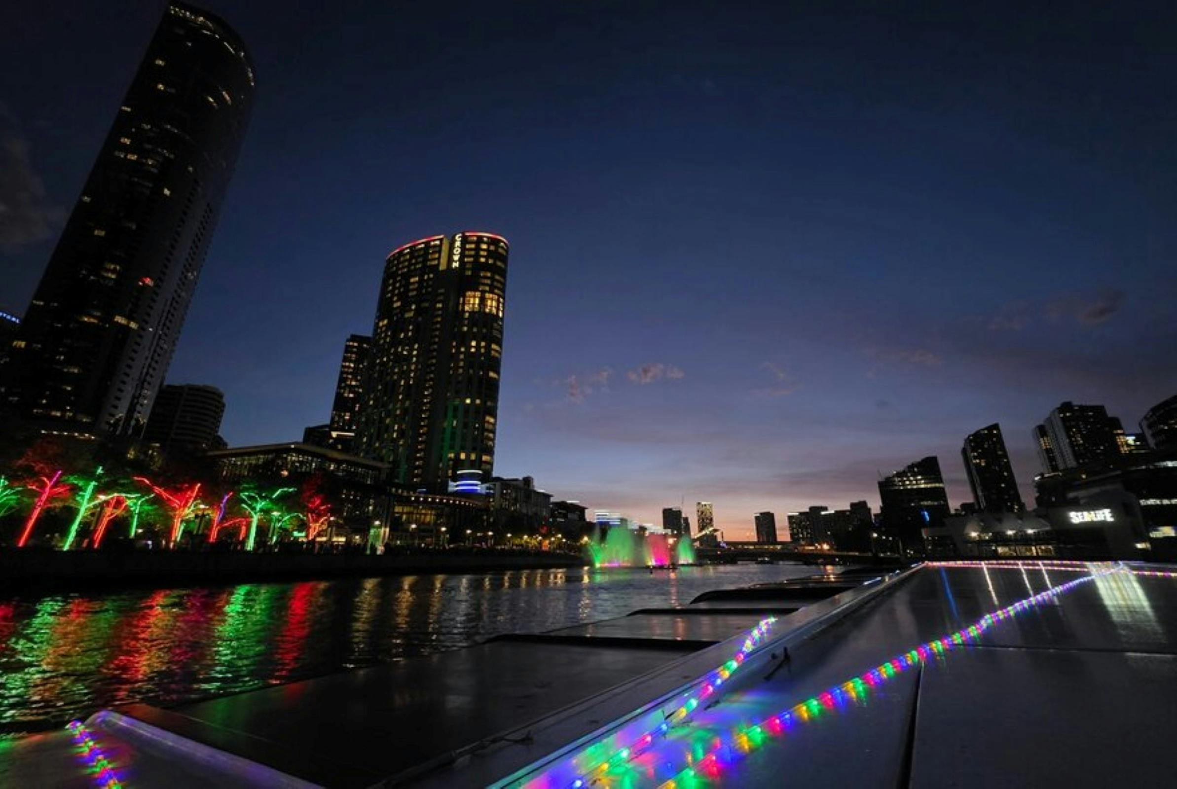 Yarra River During Christmas Night