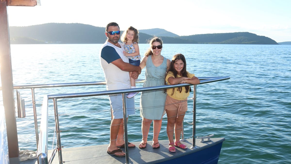 Airlie Beach sunset cruise family friendly Whitsundays