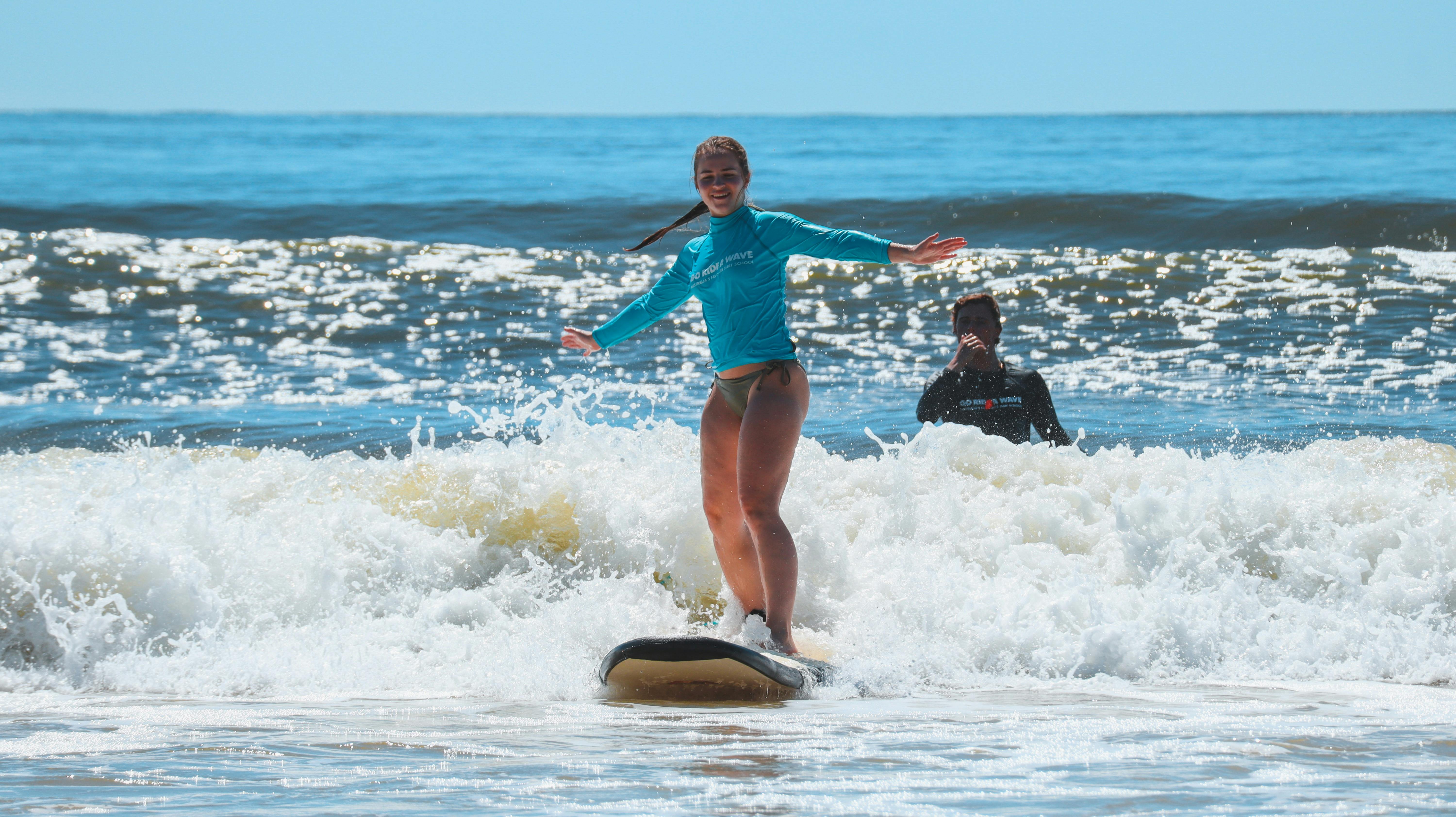 Standing is easy at Go Ride A Wave!