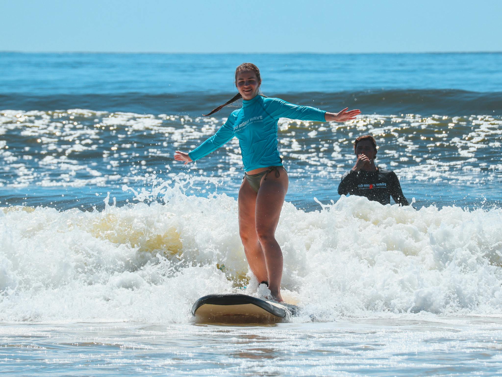 Standing is easy at Go Ride A Wave!