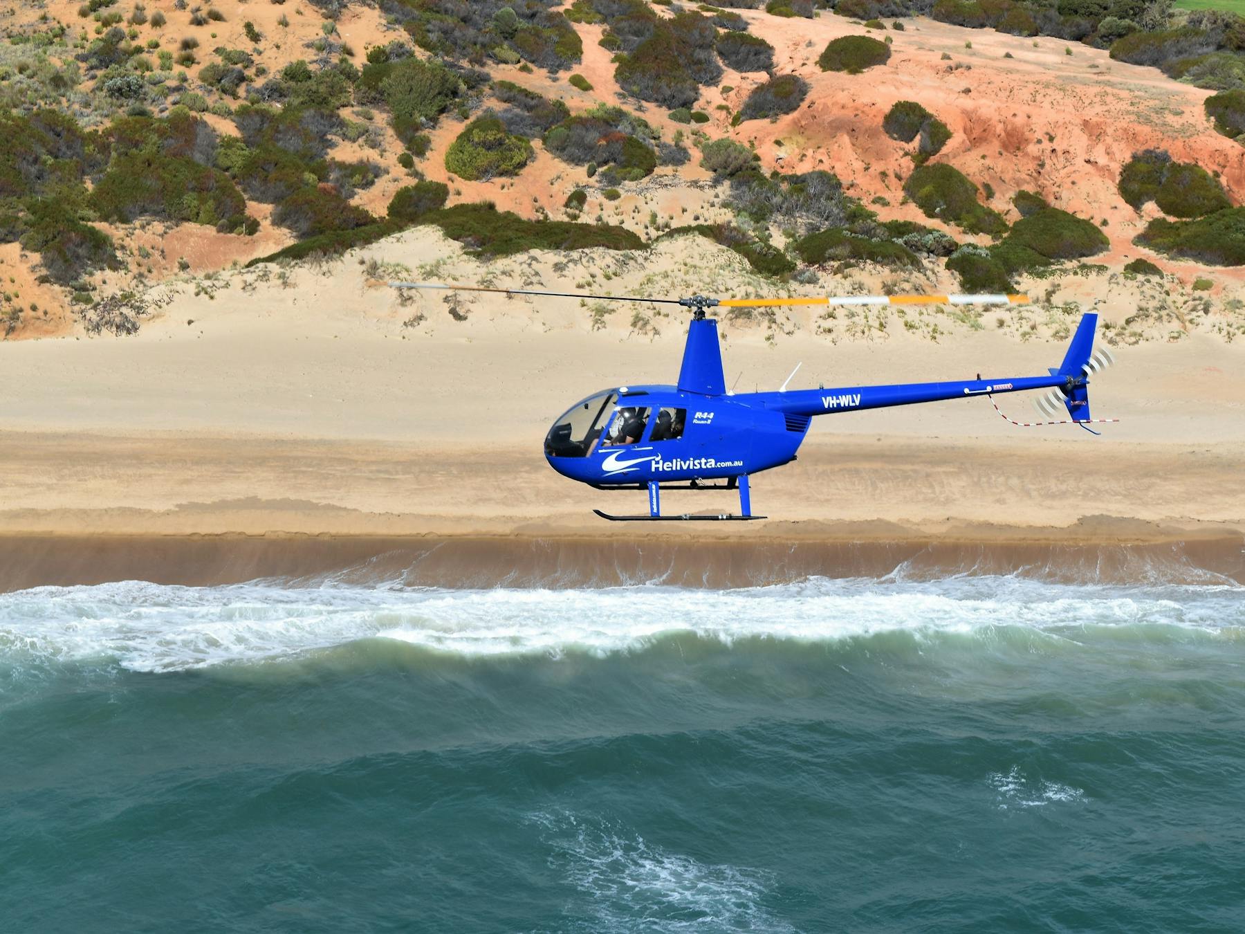 Low level along the beach