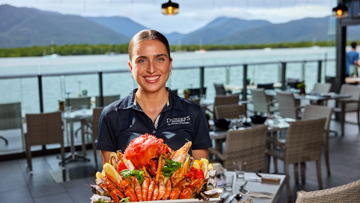 Kate with Seafood Platter