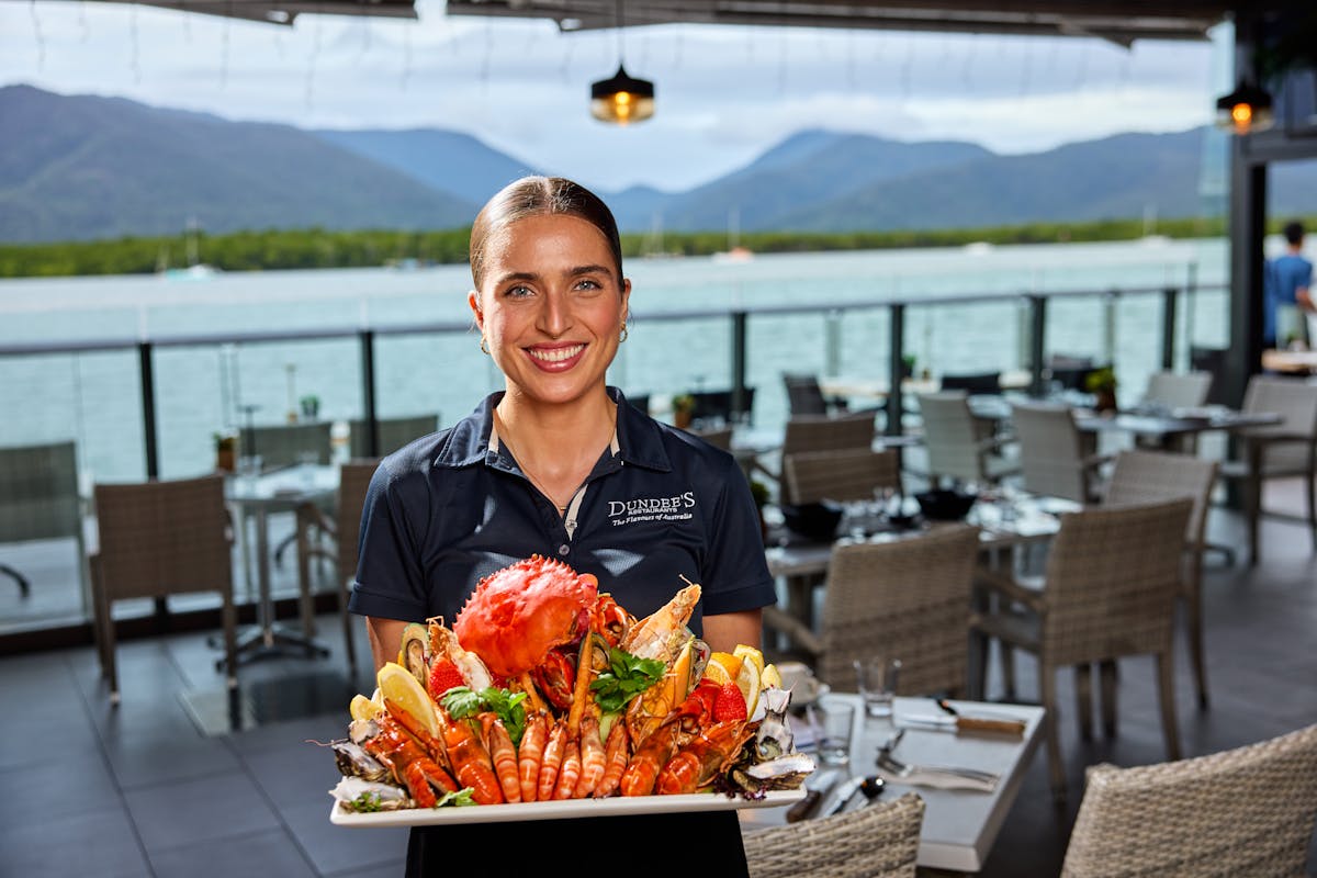 Kate with Seafood Platter