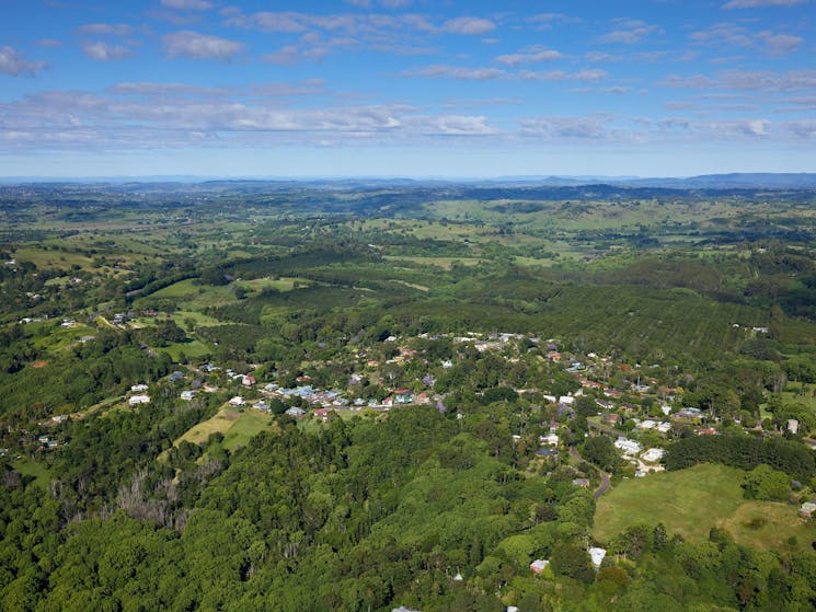 Aerial view of Clunes