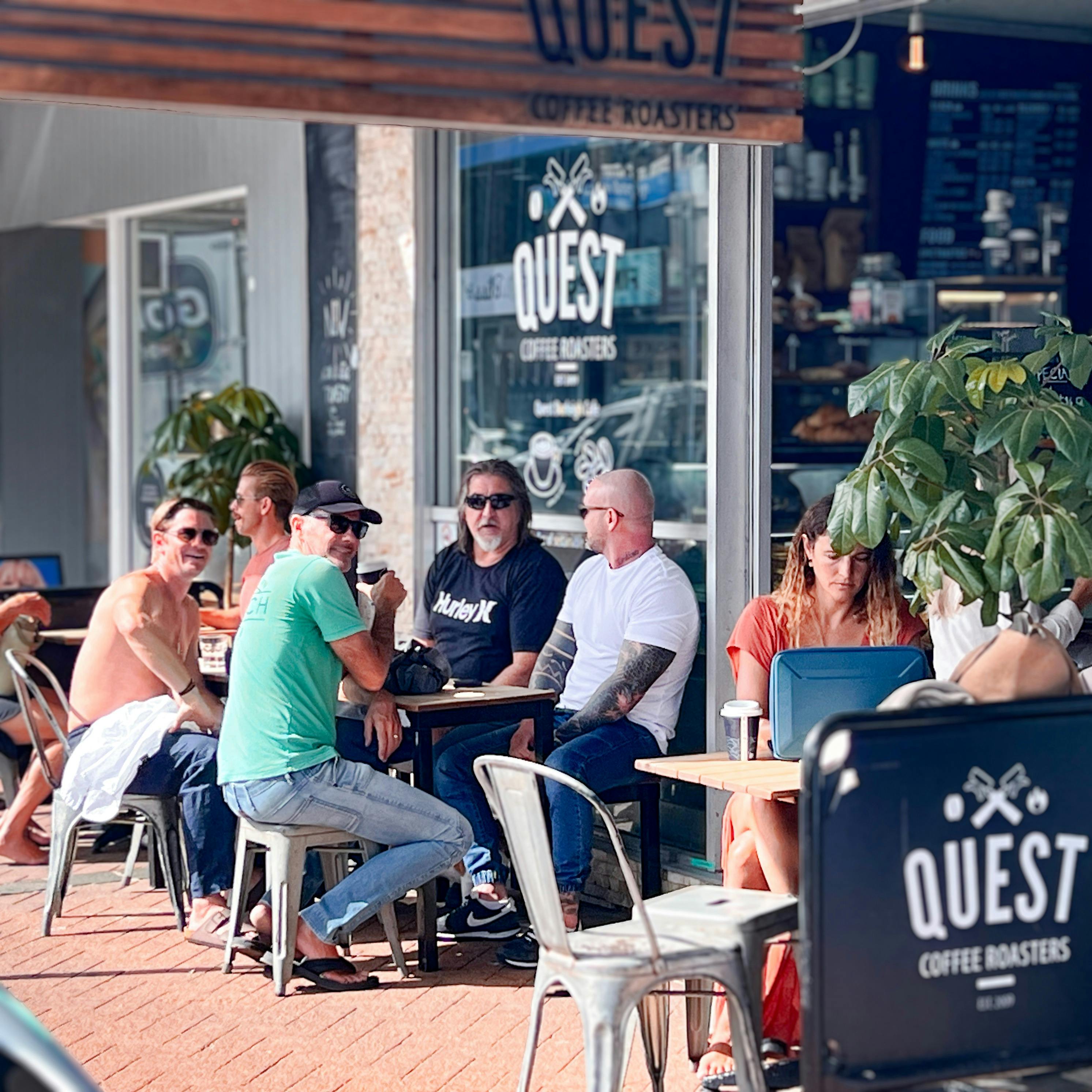 Outdoor seating available