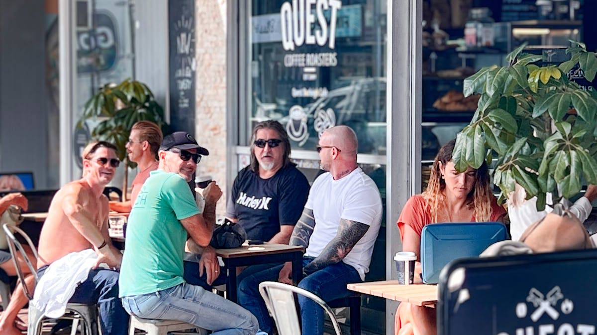 Outdoor seating available