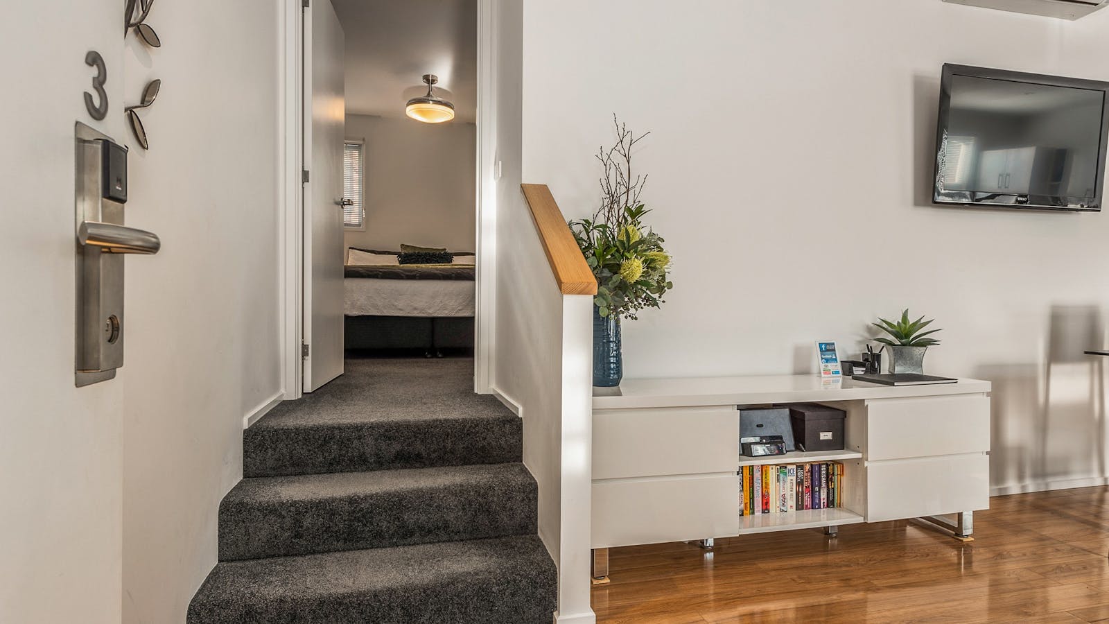 Open the front door to split level living