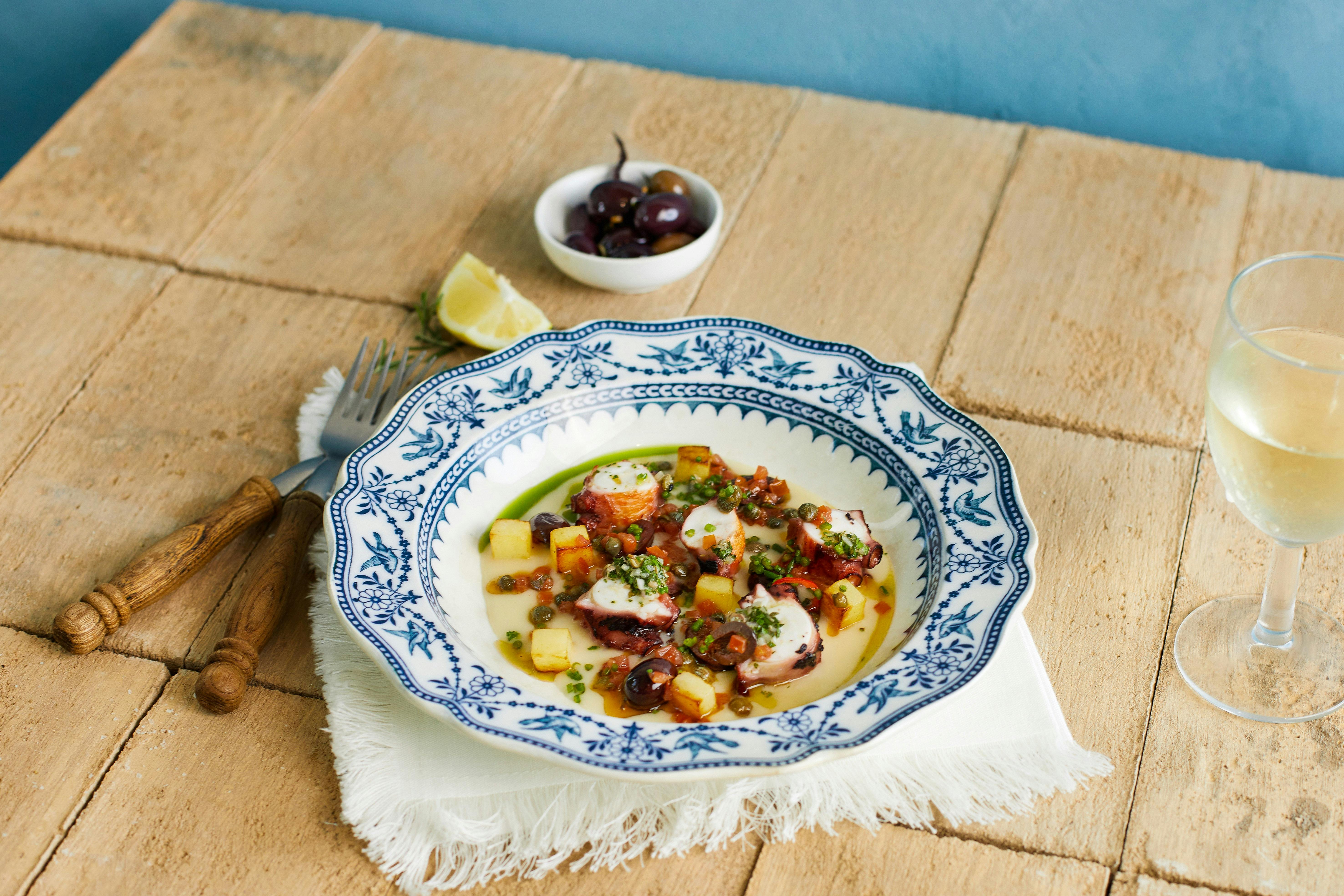 Octopus, Potato, Pantelleria Capers