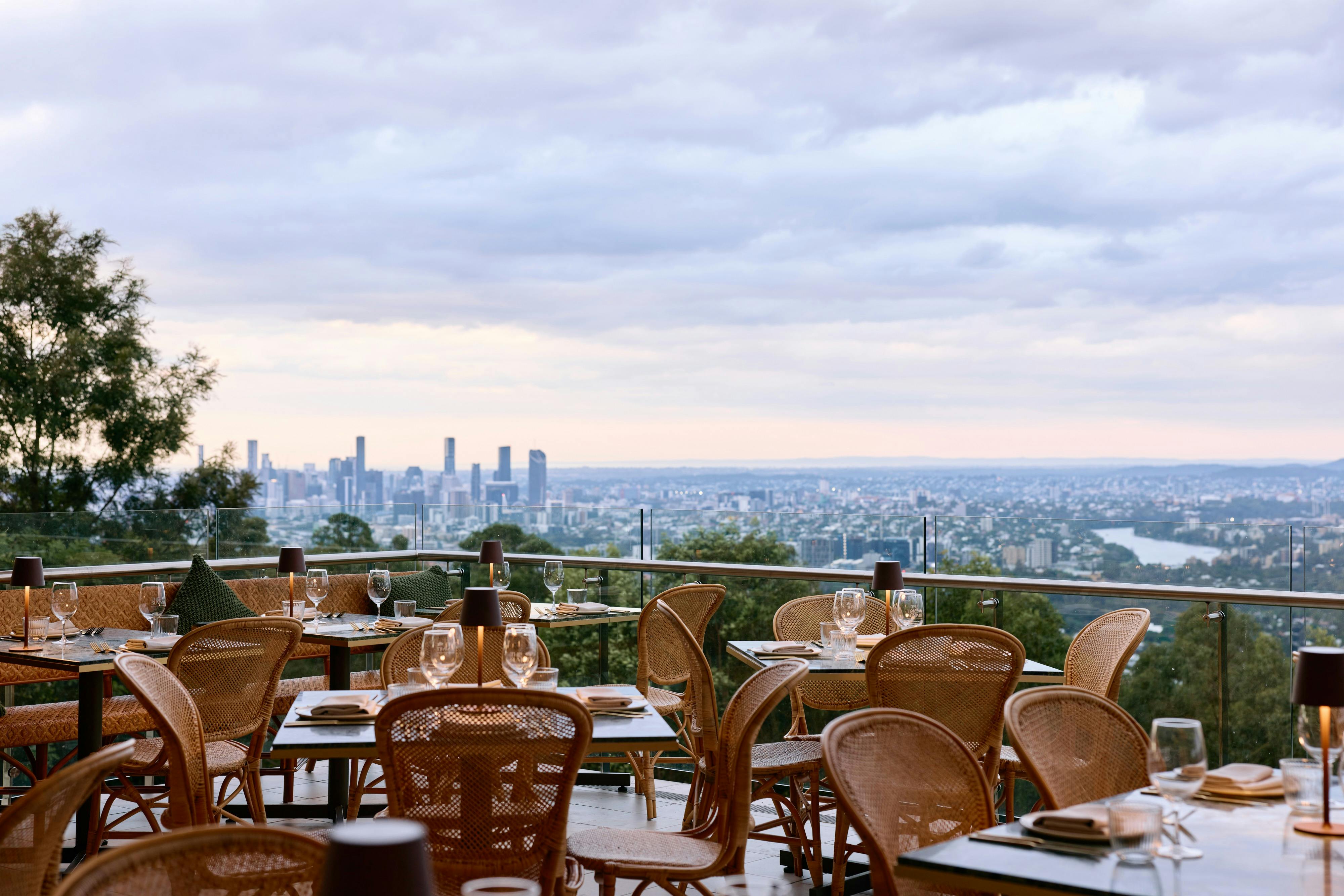 Deck with Brisbane City in background