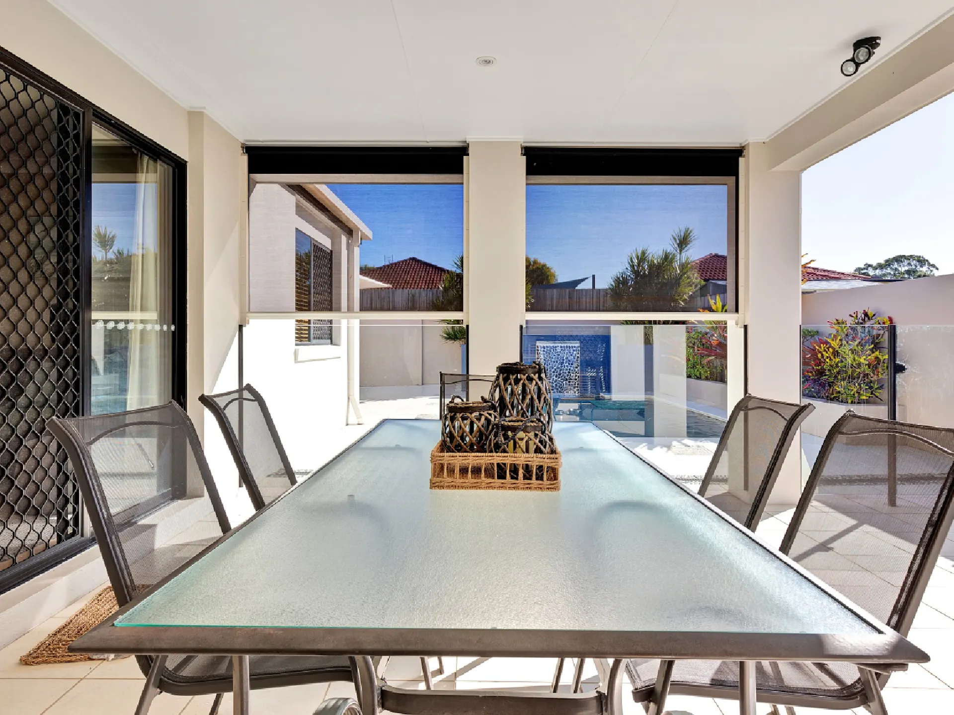 Outdoor dining area