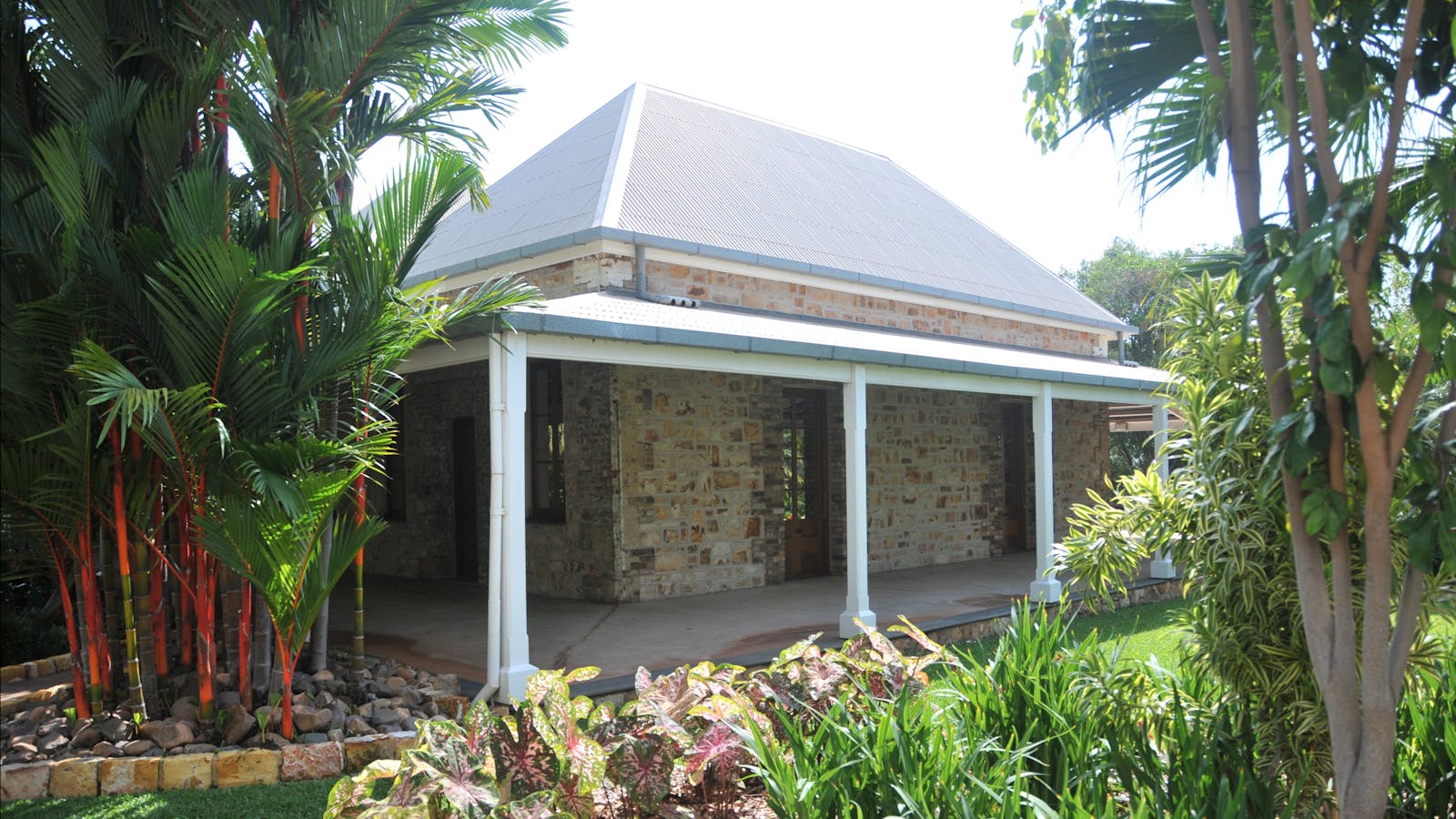 Side view of the former Police Station from the east garden.