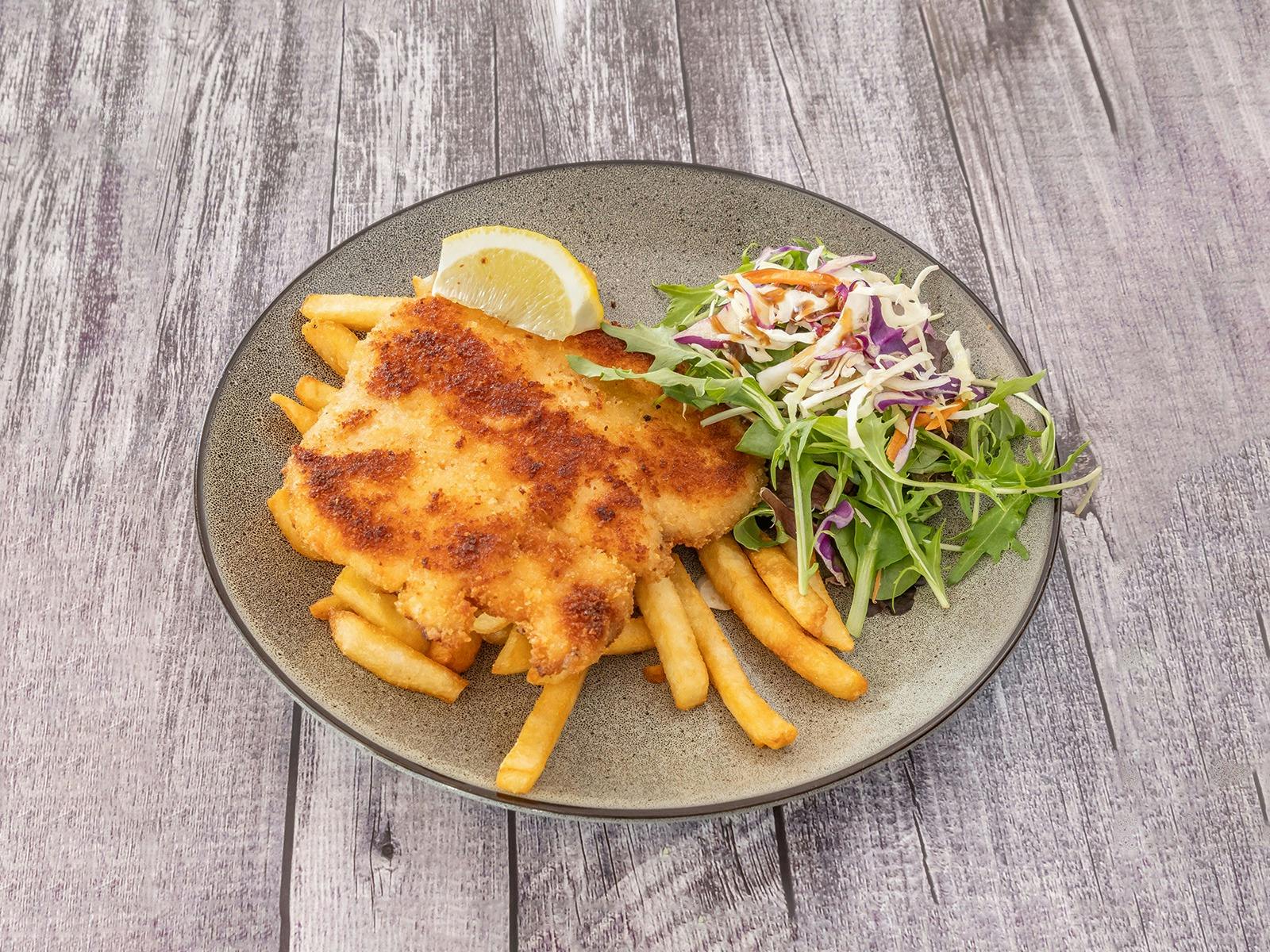 Herb Crumbed Schnitzel for dinner