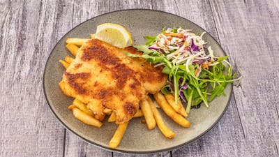 Herb Crumbed Schnitzel for dinner
