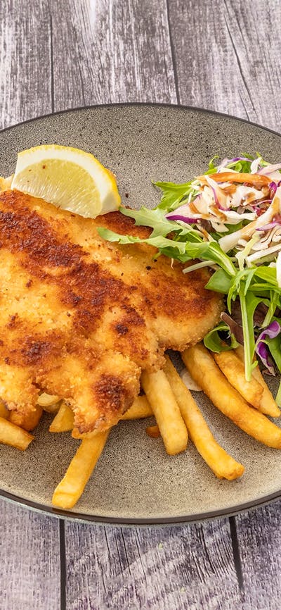 Herb Crumbed Schnitzel for dinner