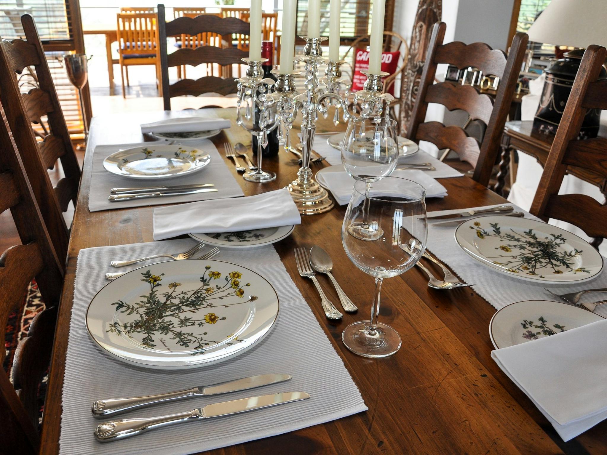 Dining table at Lodge