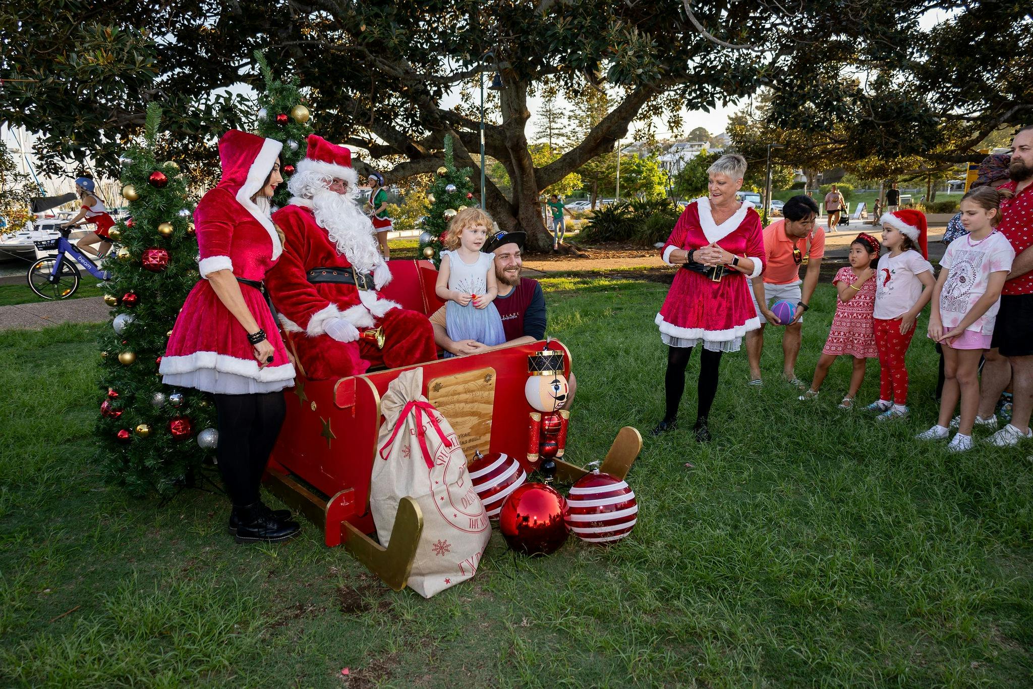 Santa and Santa Helpers